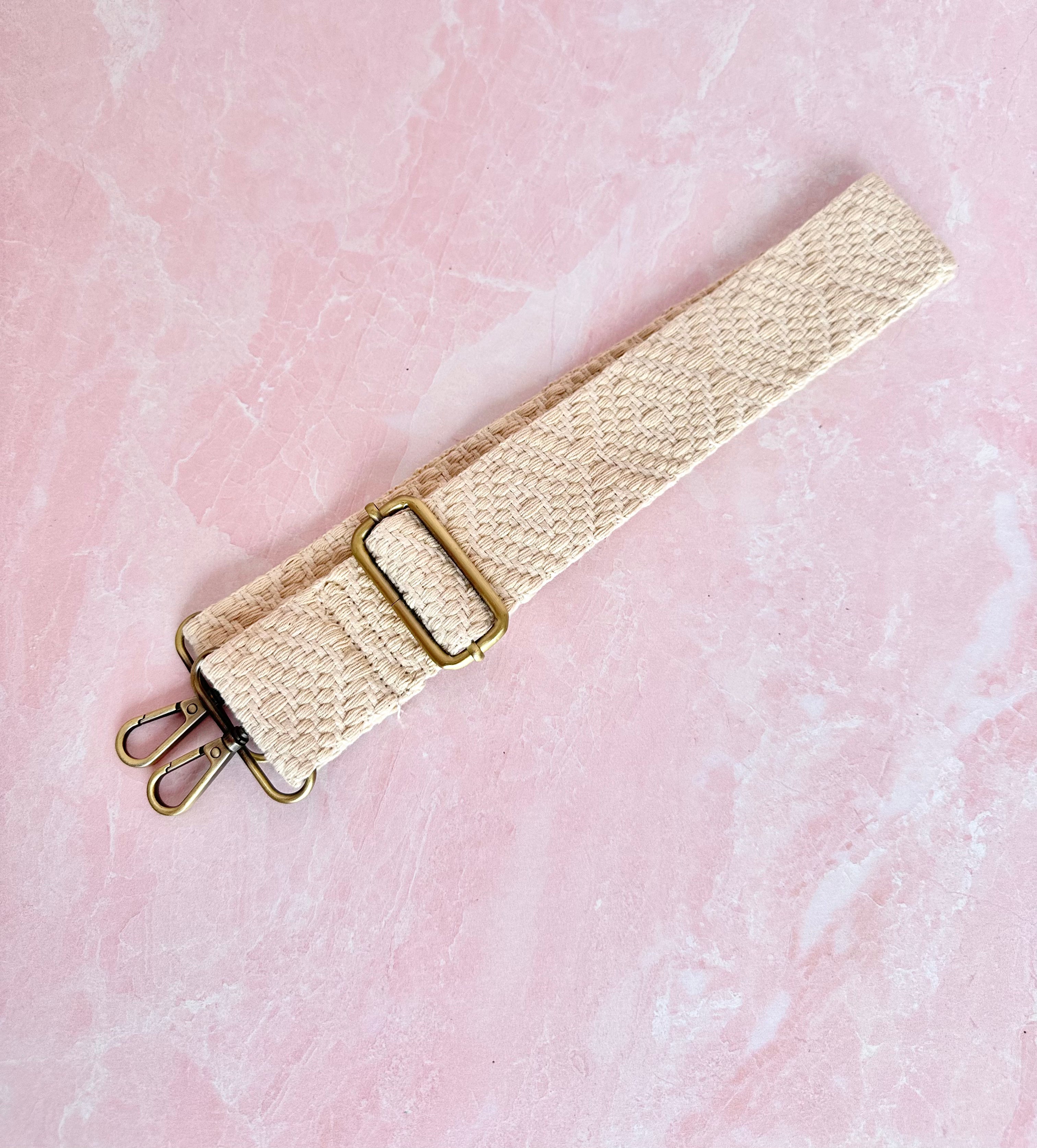Ebony and Ivory Textured Guitar Strap