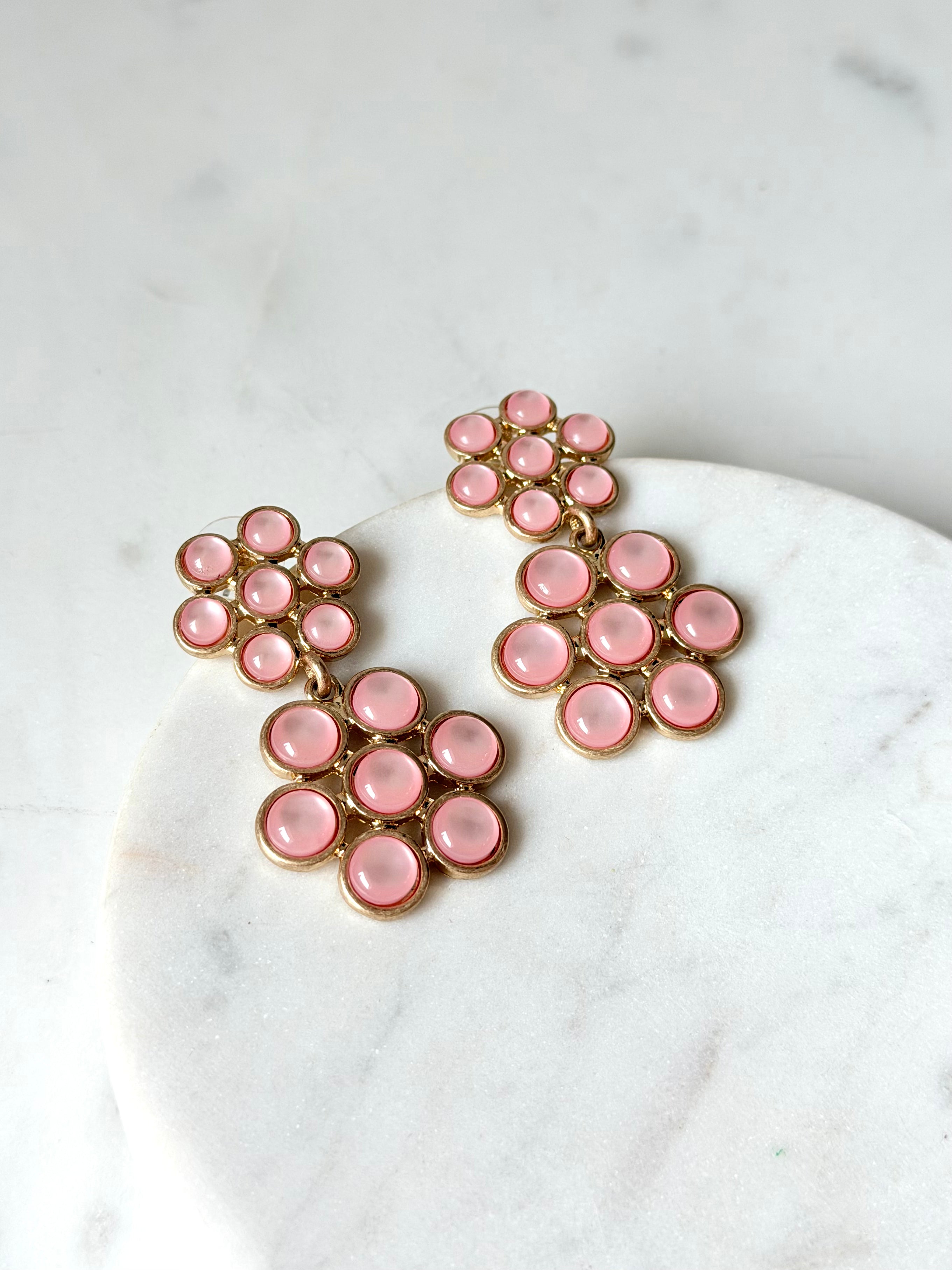 Blush Cluster Earrings