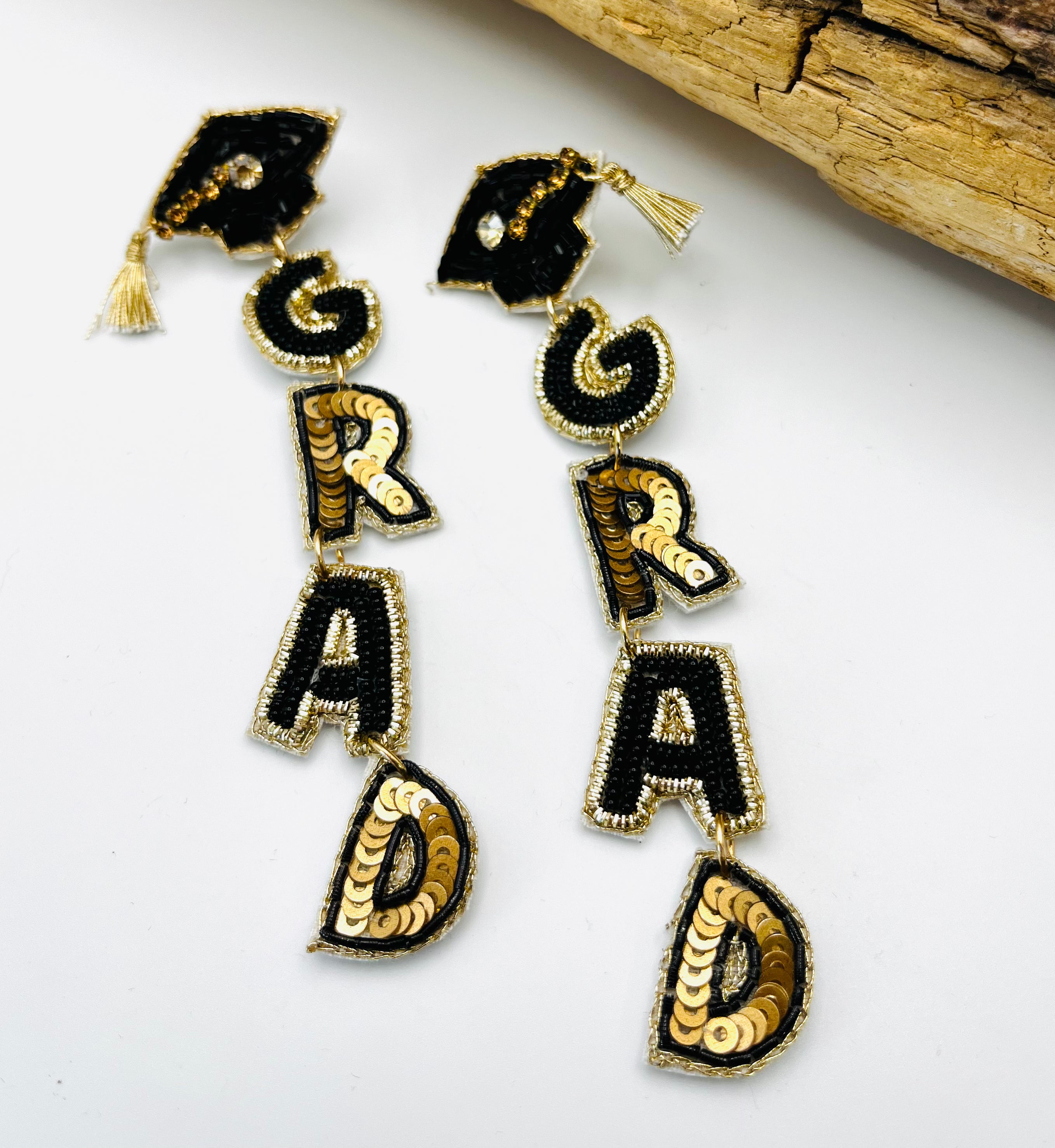 Grad Embellished Earrings- FINAL SALE