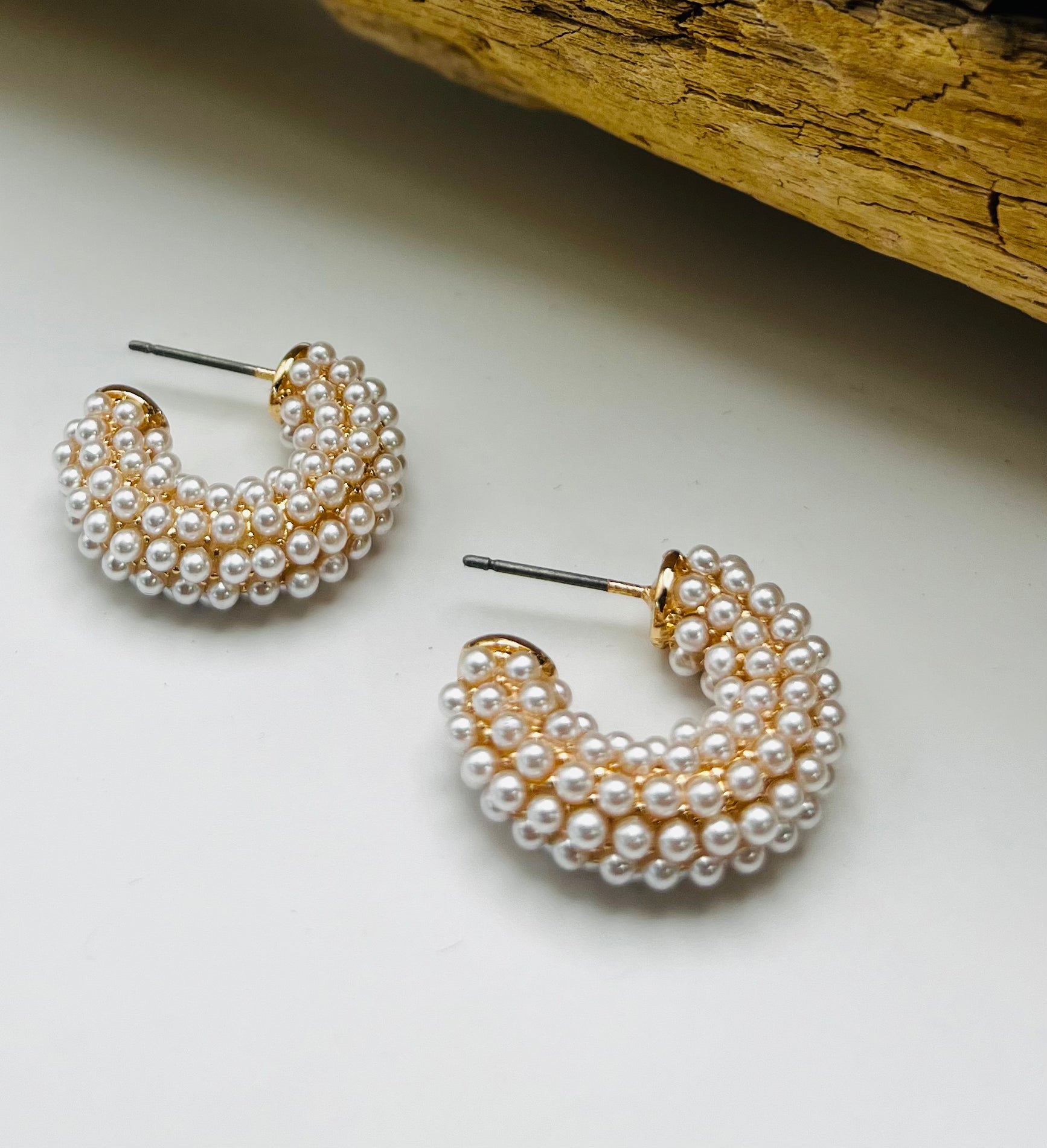 Pearl Drenched Hoops