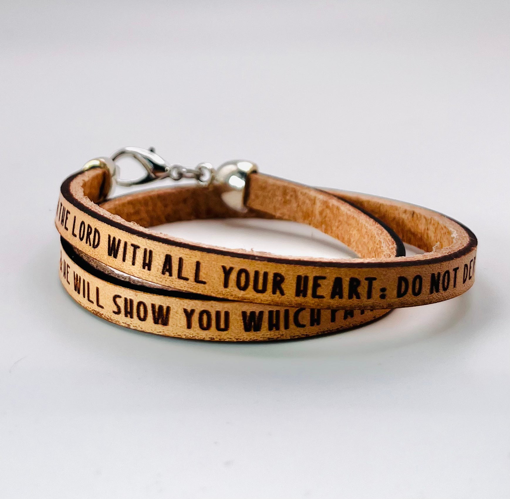 Trust In The Lord Leather Bracelet