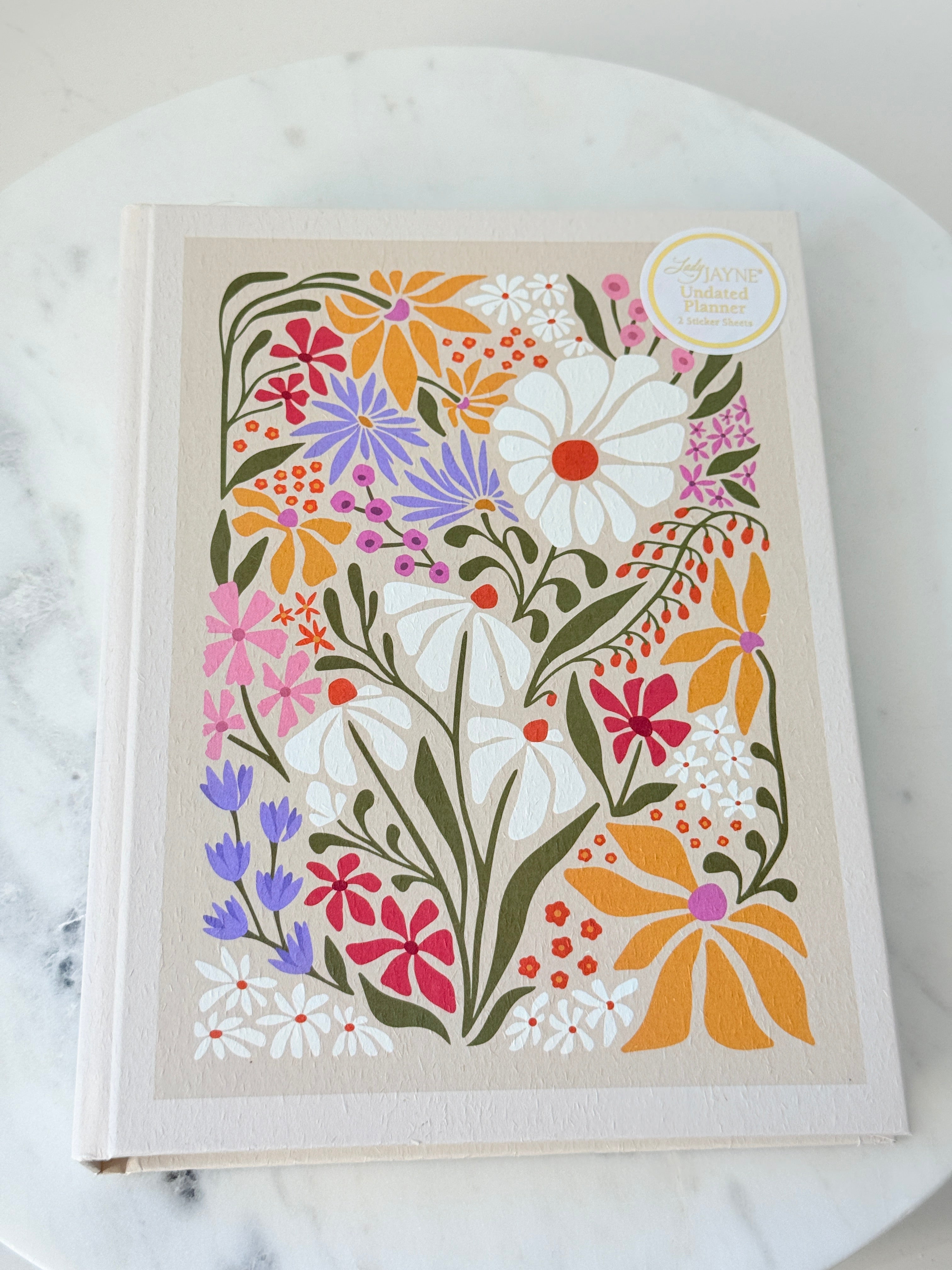 Spiral Undated Planner | Flower Market Wildflowers