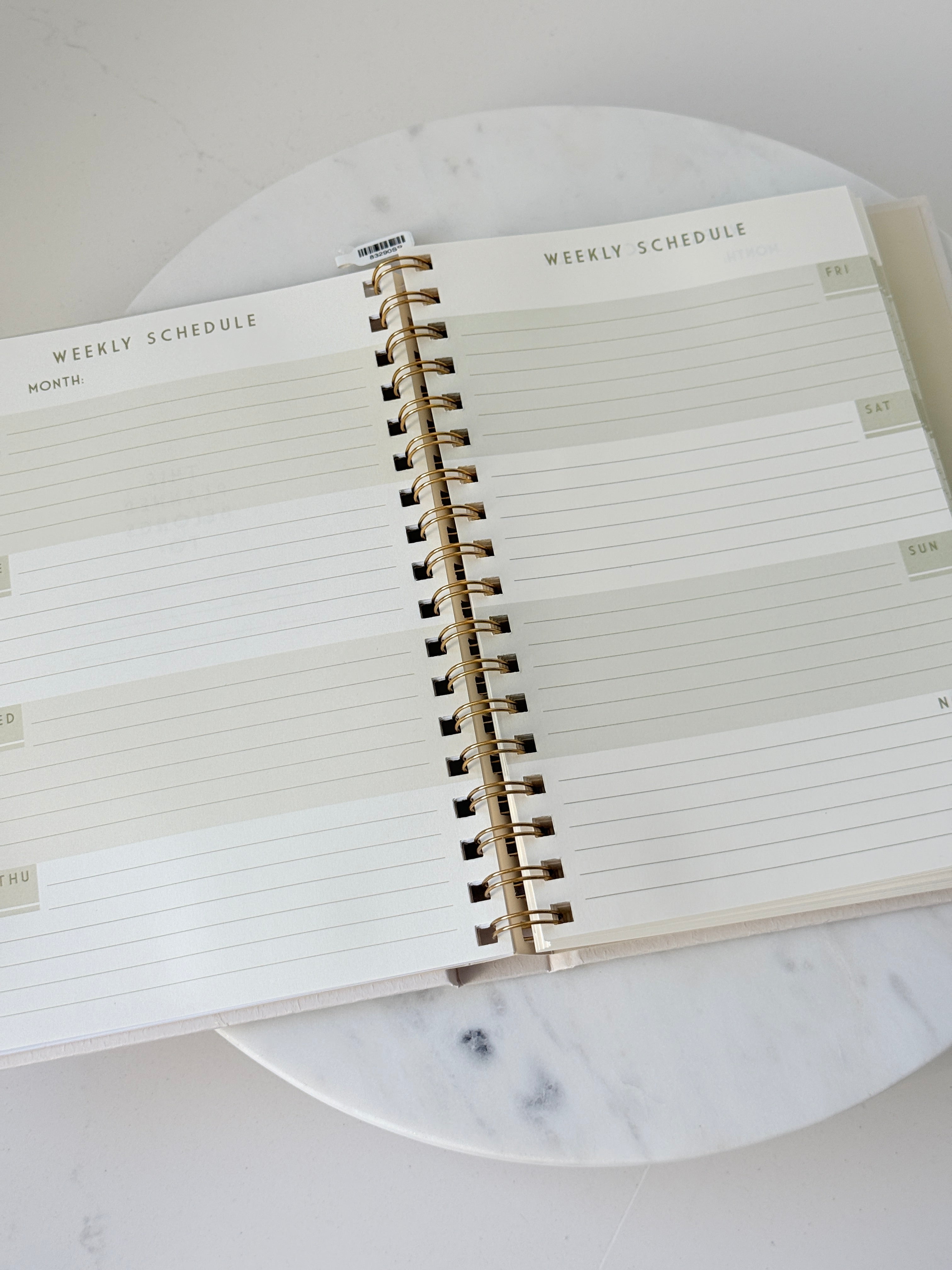 Spiral Undated Planner | Flower Market Wildflowers