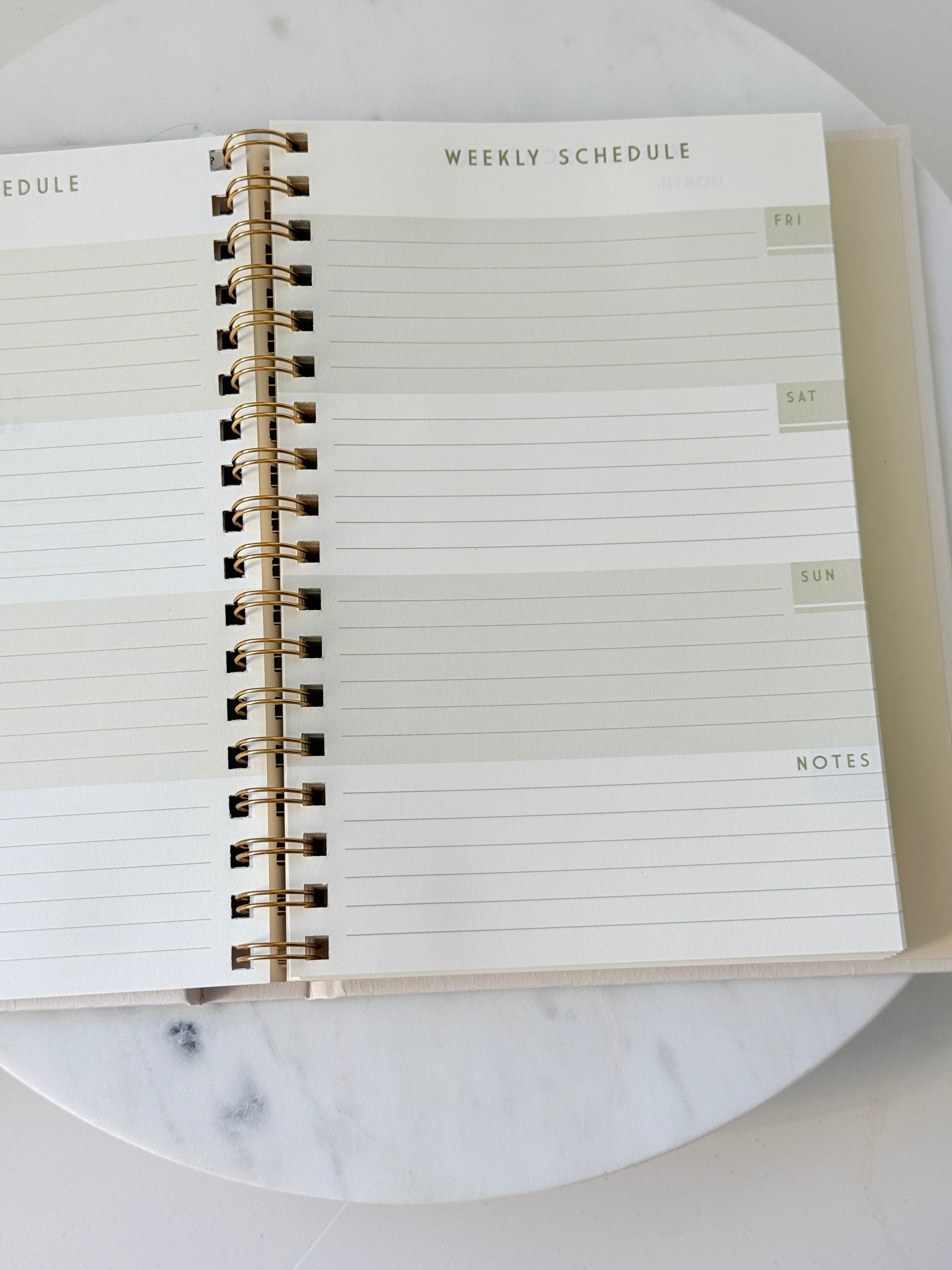 Spiral Undated Planner | Flower Market Wildflowers