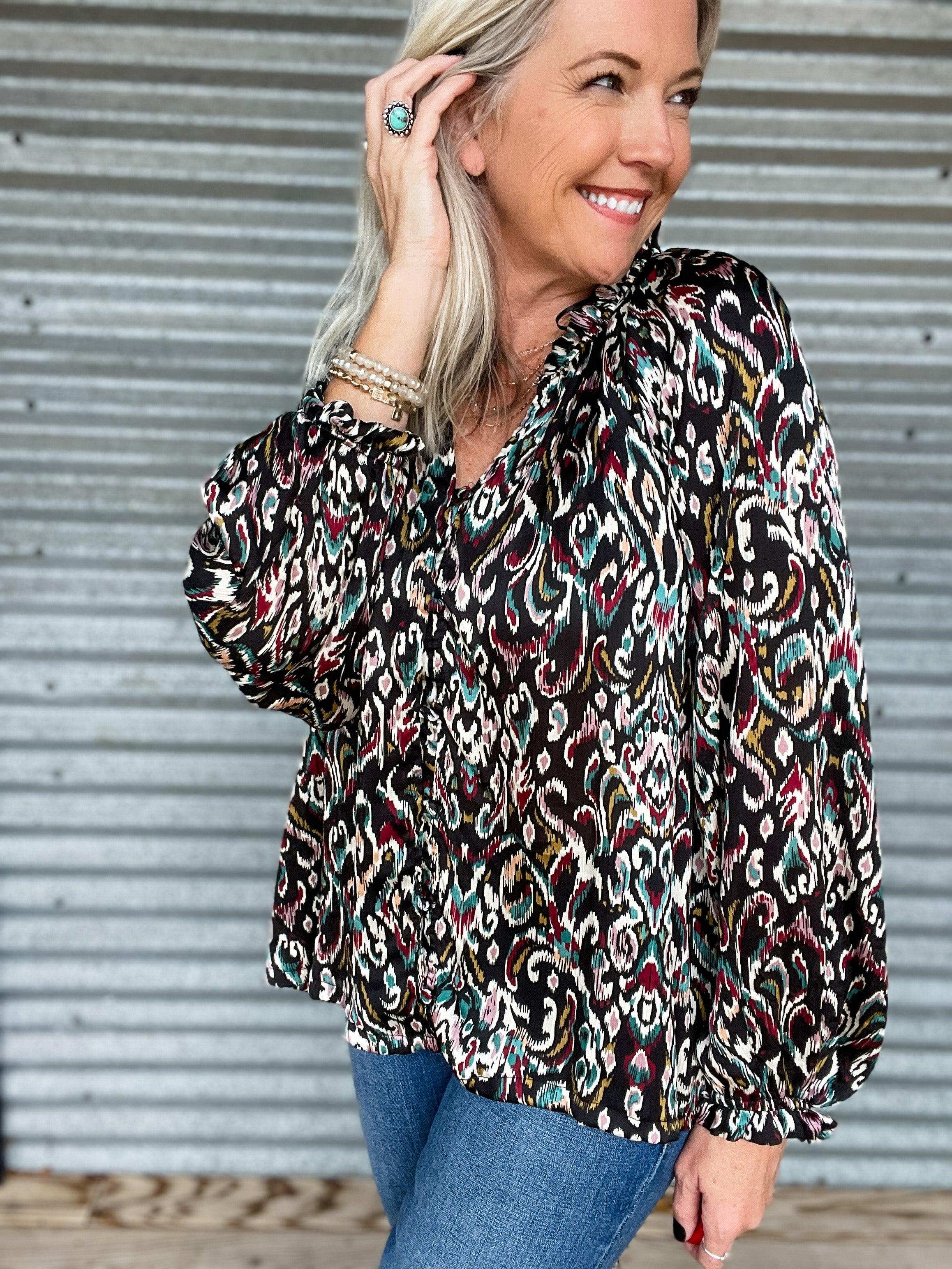 Evelyn Printed Top