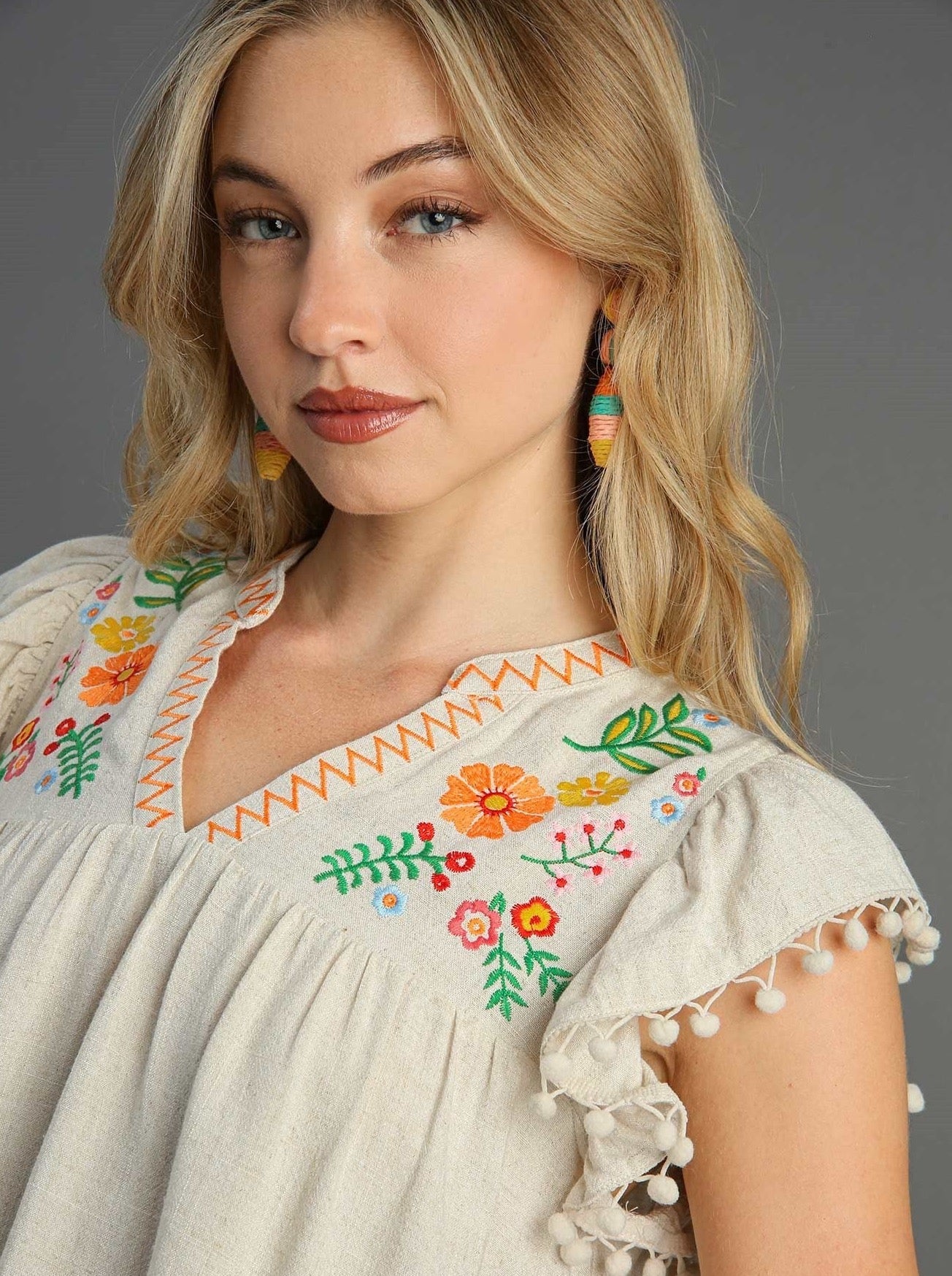 Marguerite Embroidered Top