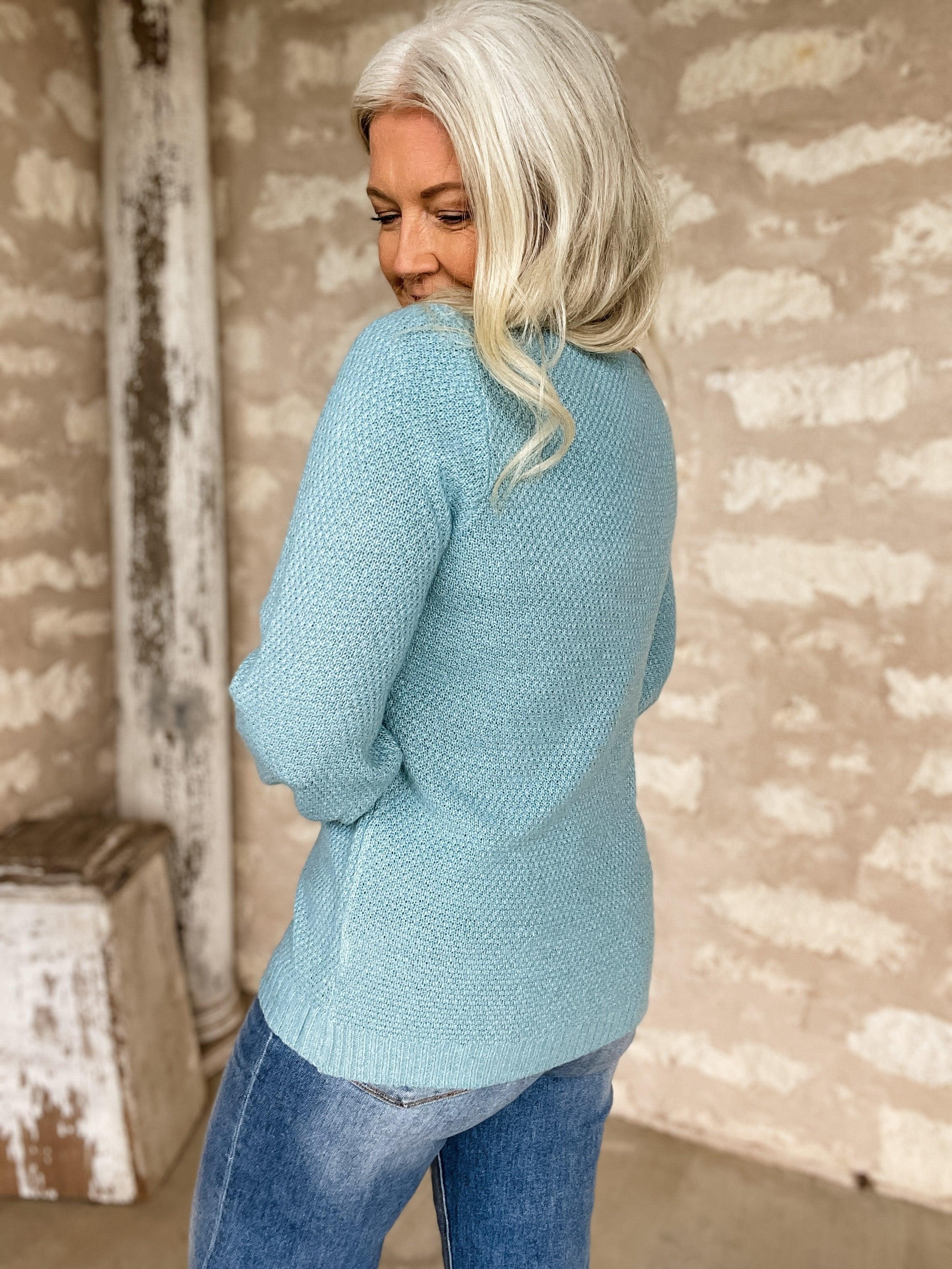 Icy Shores Waffle Pullover