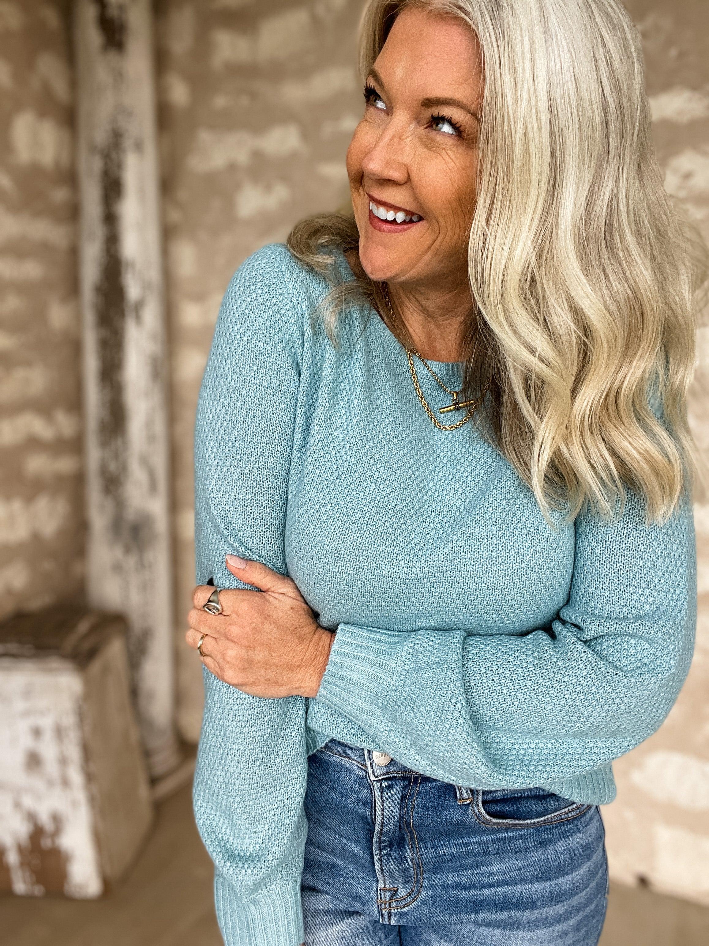 Icy Shores Waffle Pullover