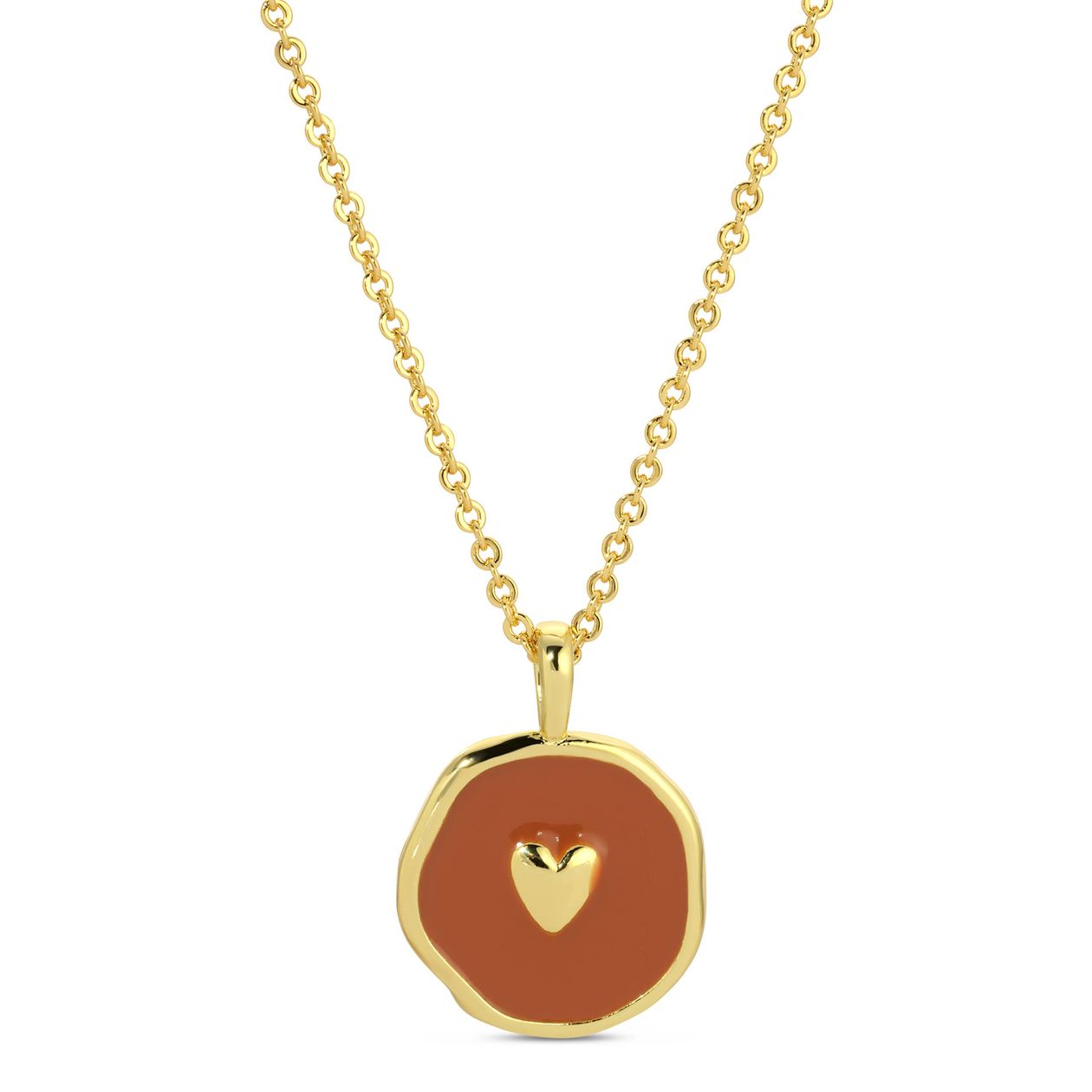 Tiny Heart Necklace | Rust