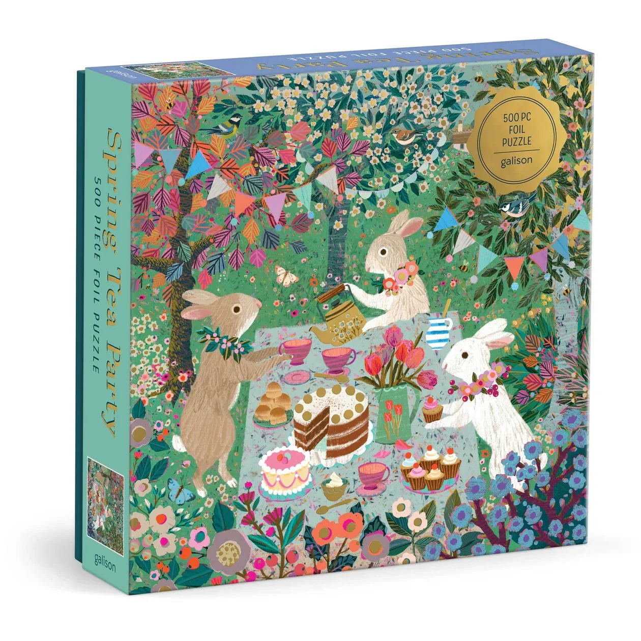 Spring Tea Party | 500 Piece Foil Puzzle