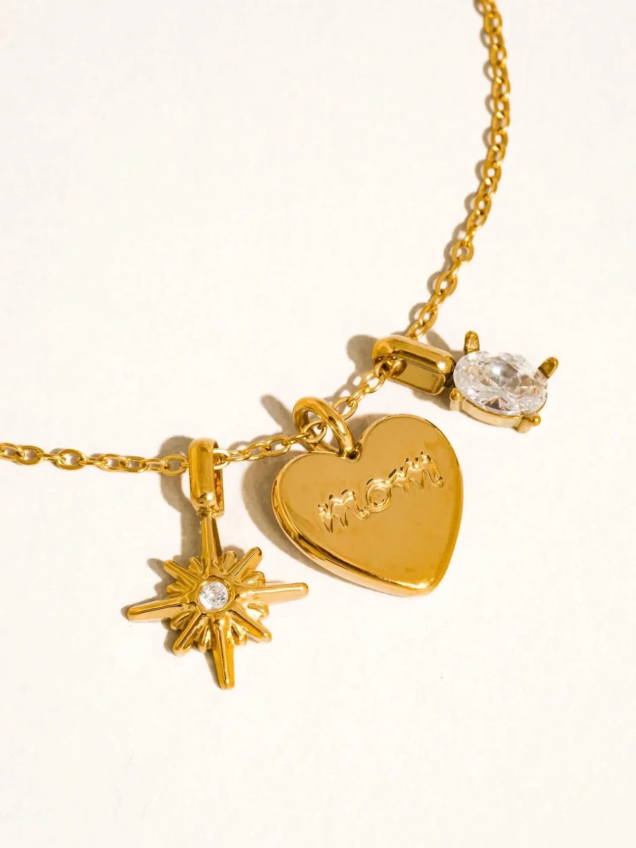 Heart of Mom Necklace | 18K Plated