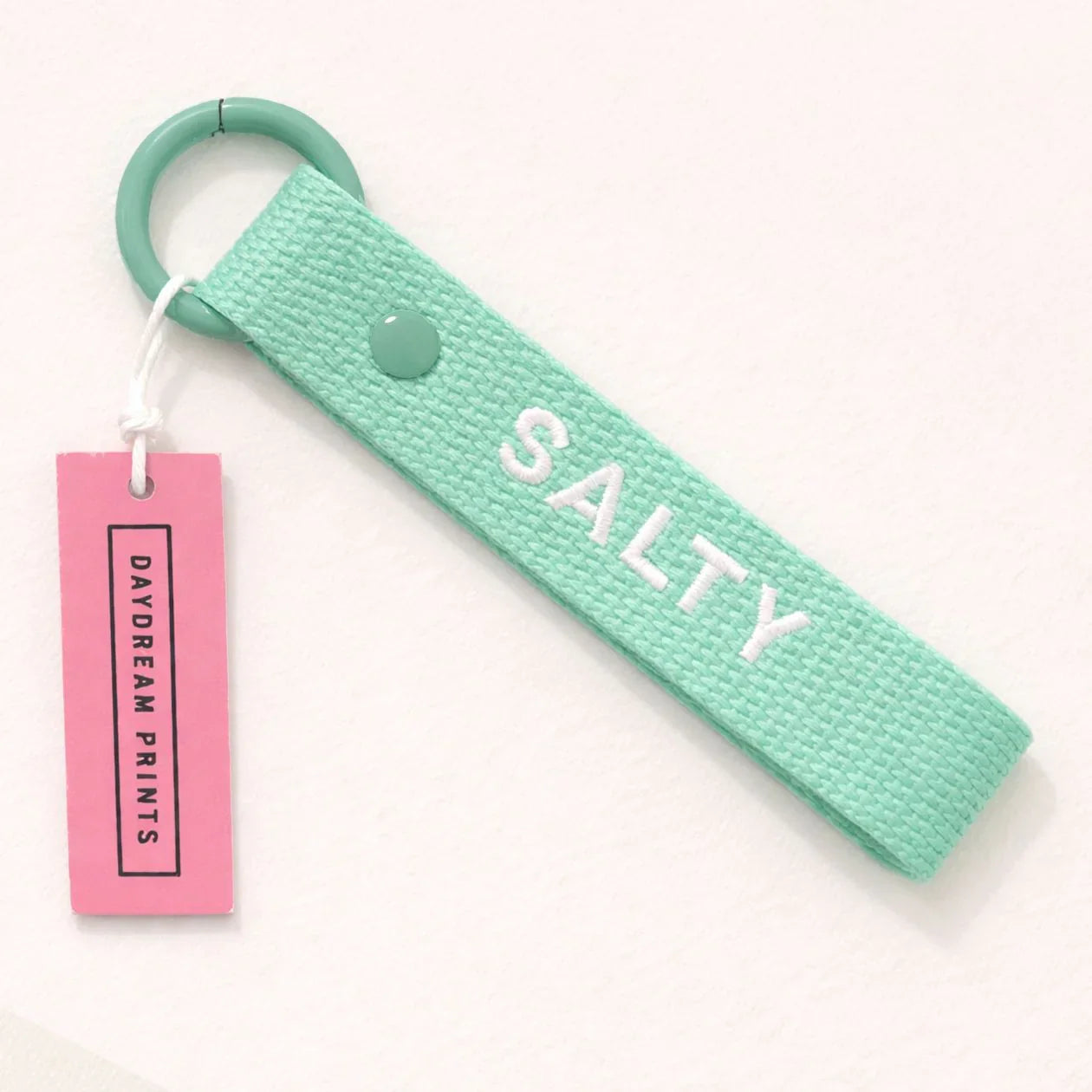 Salty 5" Embroidered Keyring