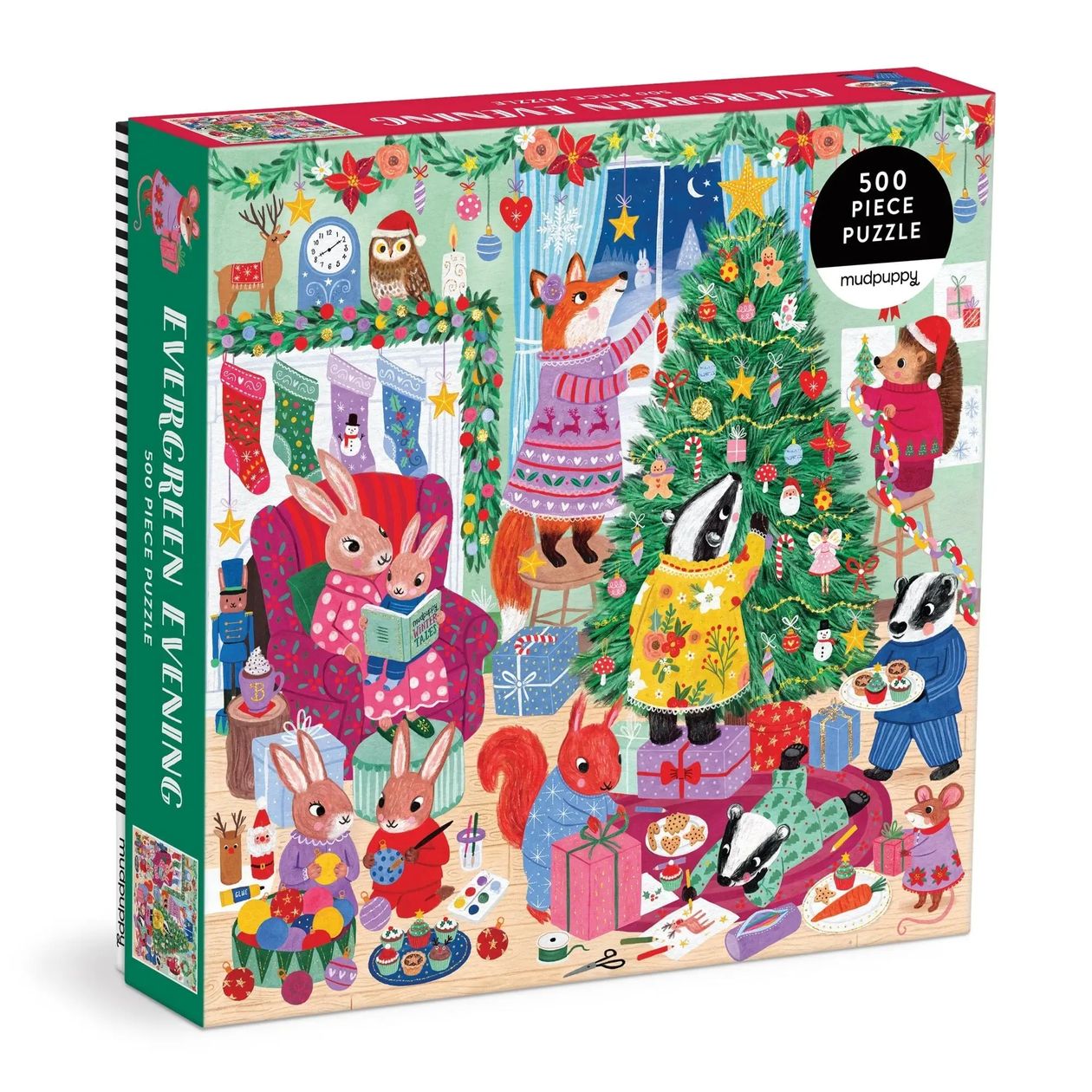 Christmas Evergreen Evening | 500 Piece Puzzle