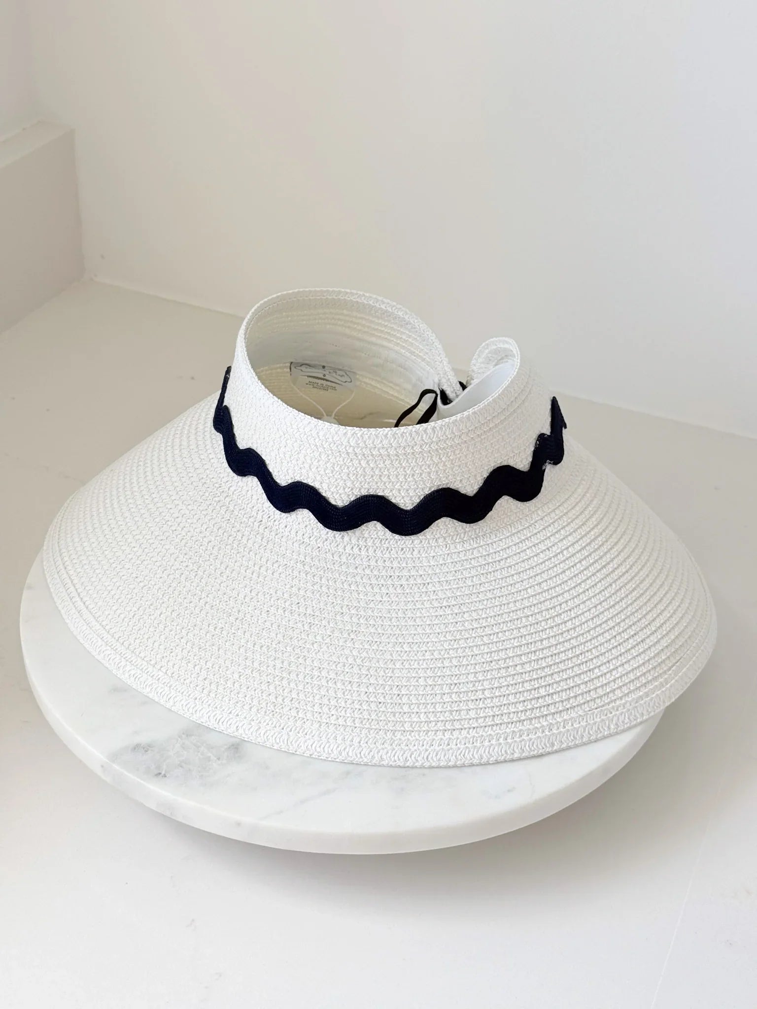 Seaside Ric Rac Visor - White