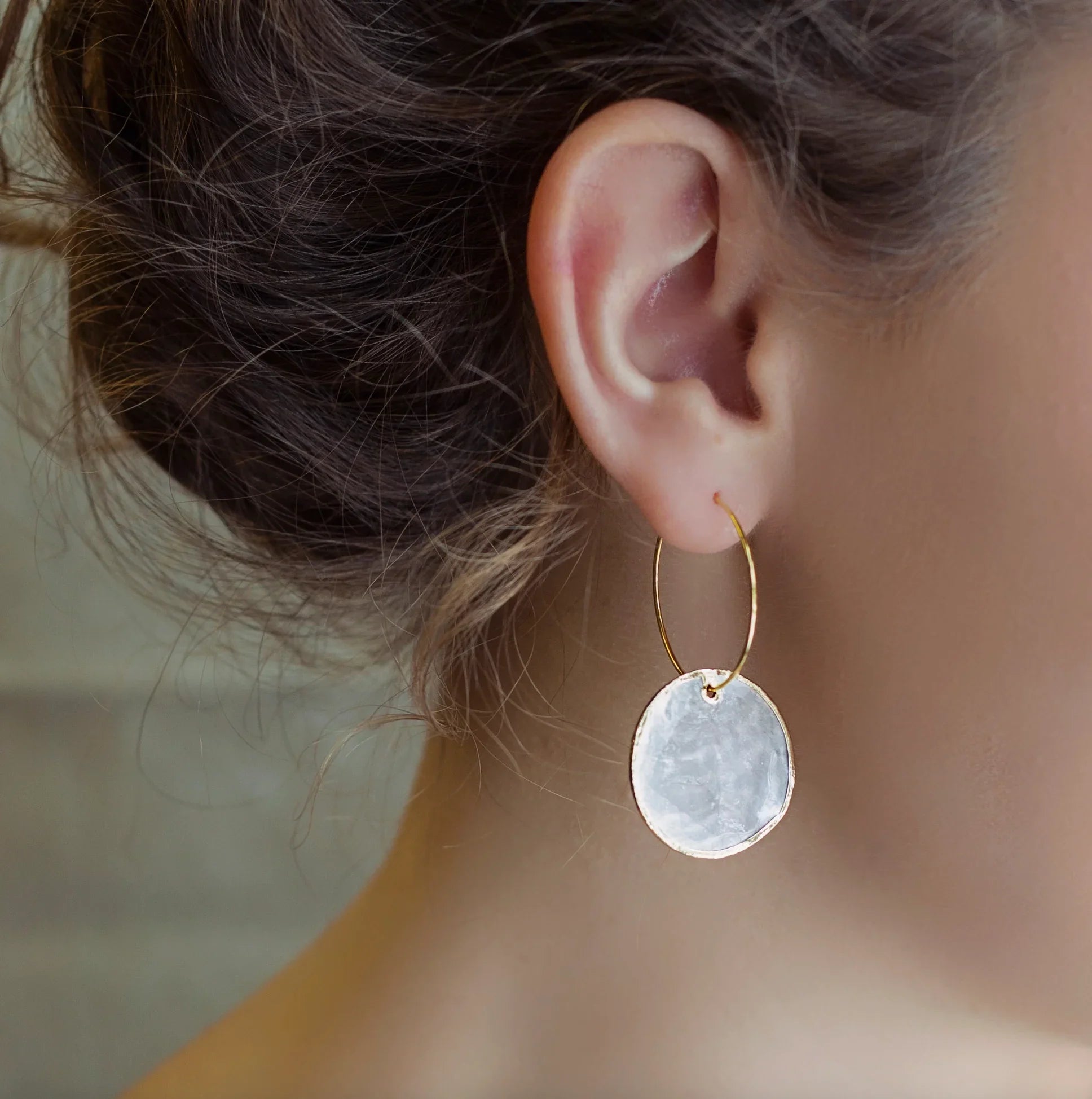 Intentions Capiz Earrings | Circle