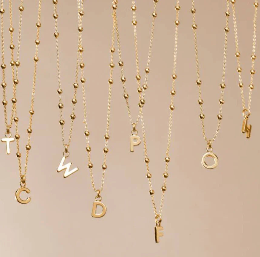 Alphabet Initial Necklace