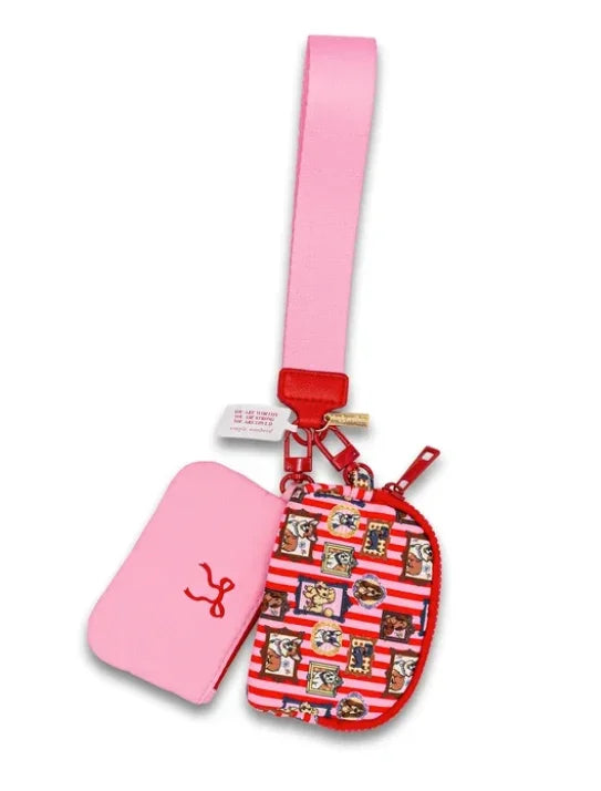 Peppermint Pup Wristlet