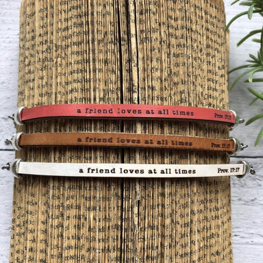 "A Friend Loves At All Times" (Single Wrap)-Jewelry-Vintage Soul