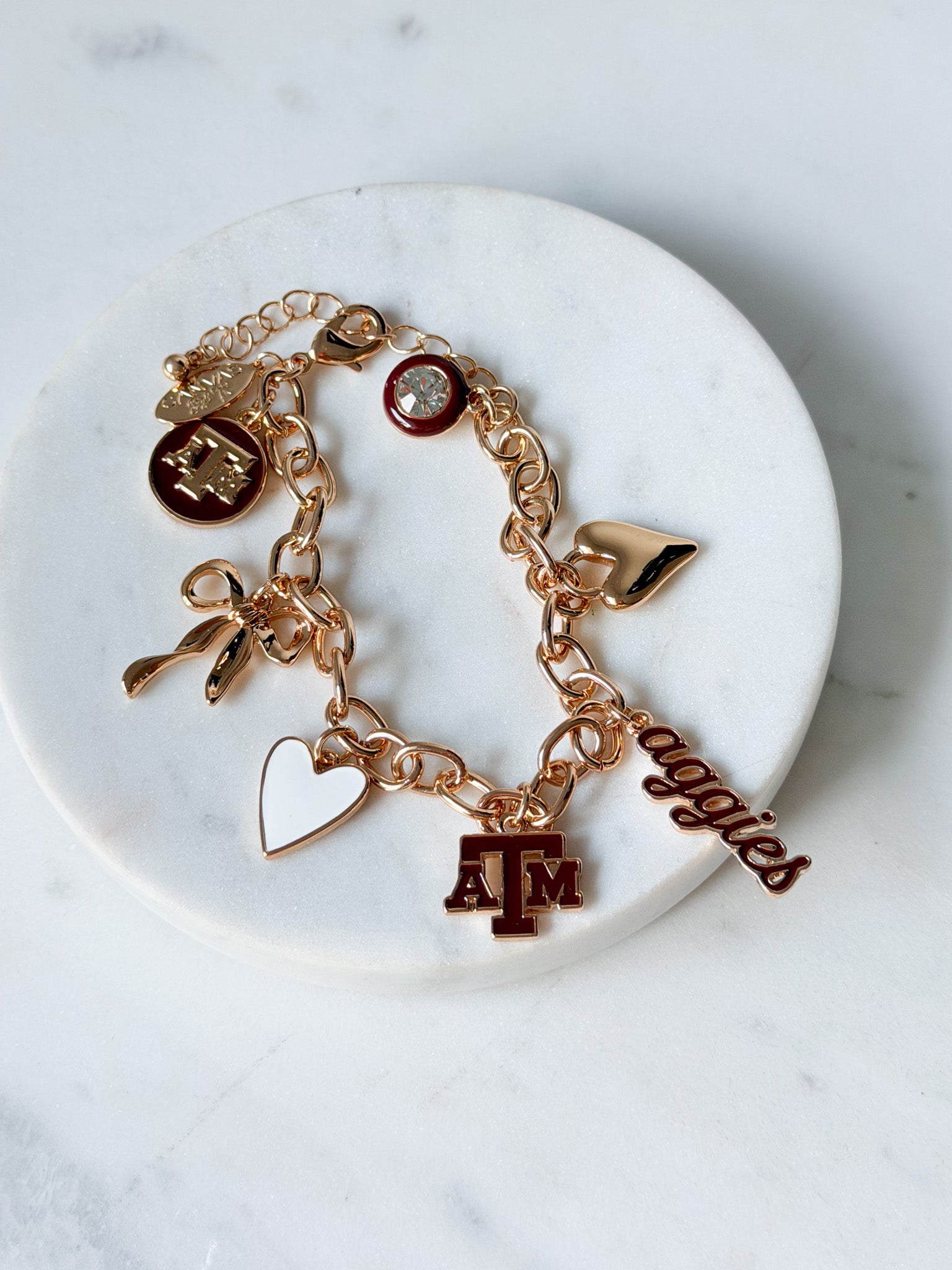 Aggie Charm Bracelet