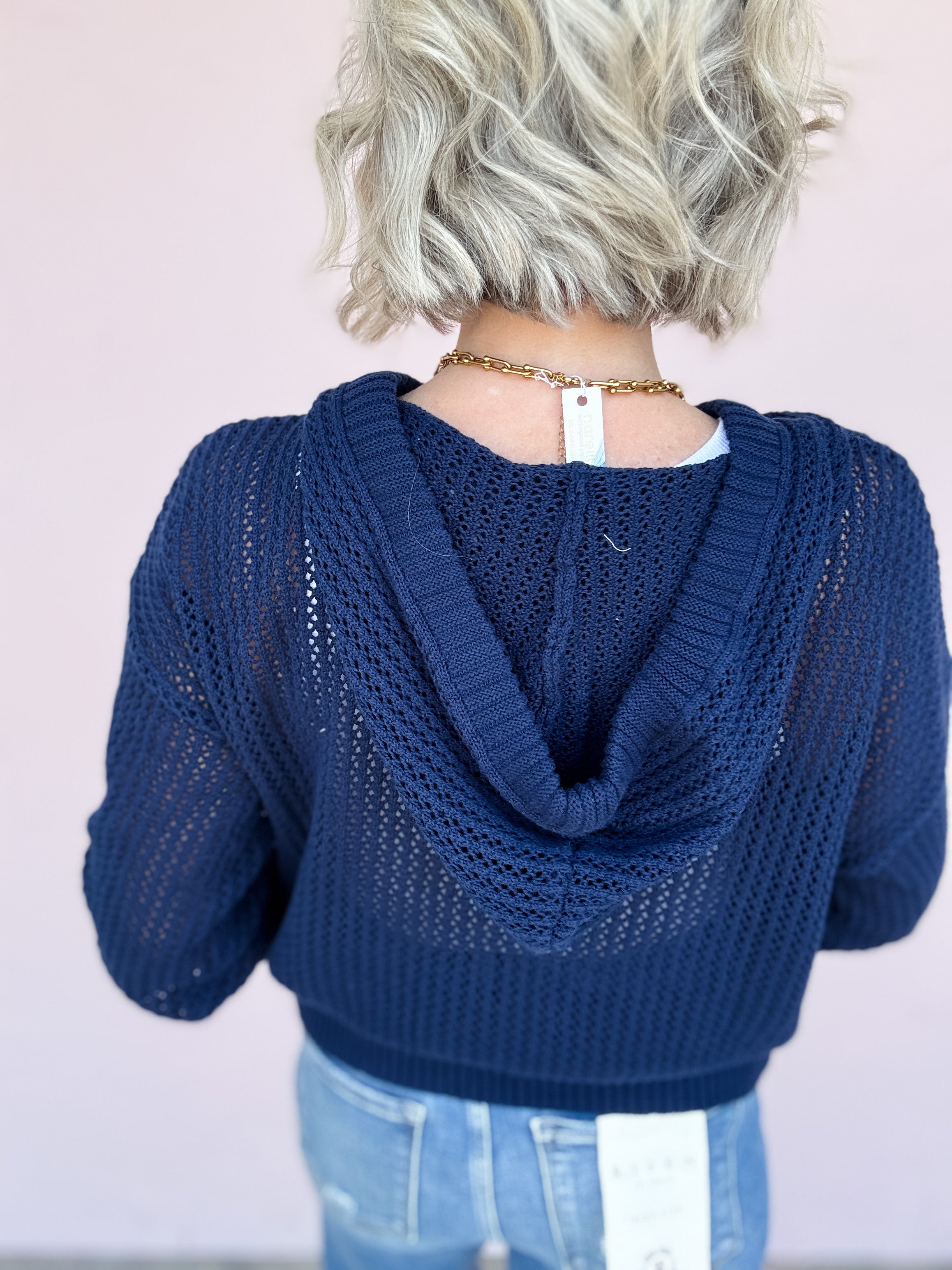 Stars & Stripes Open Knit Sweater