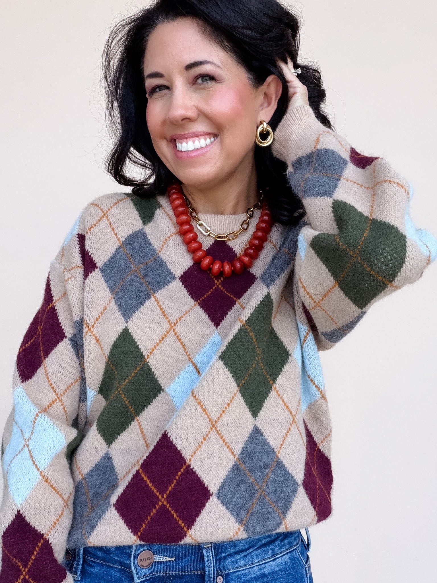 Argyle All Day Sweater