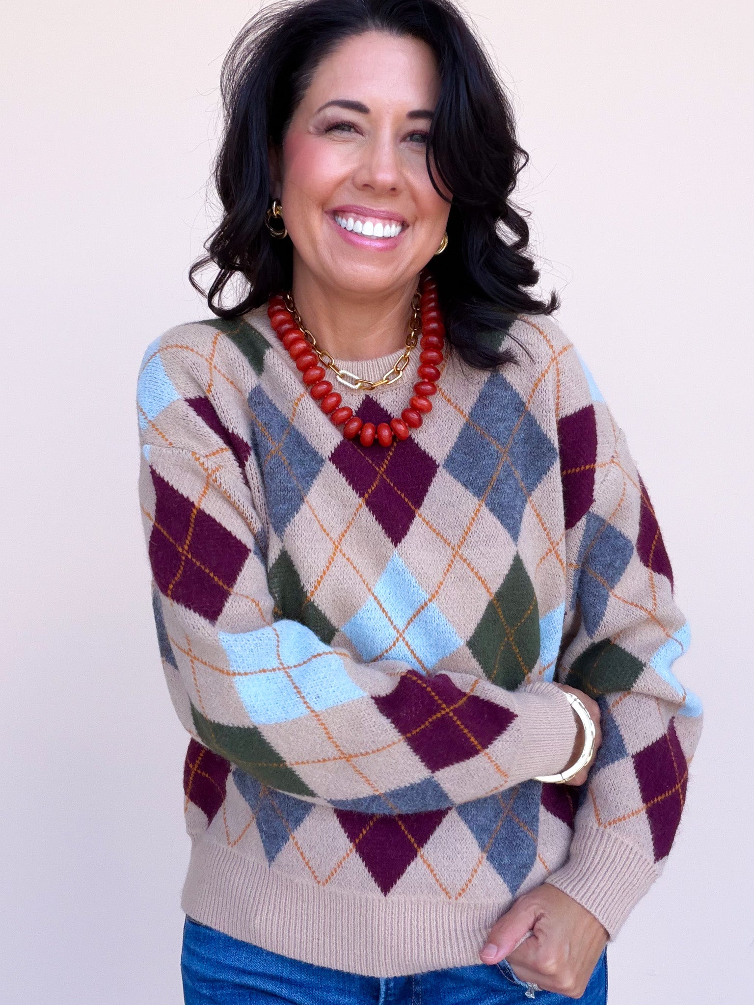 Argyle All Day Sweater