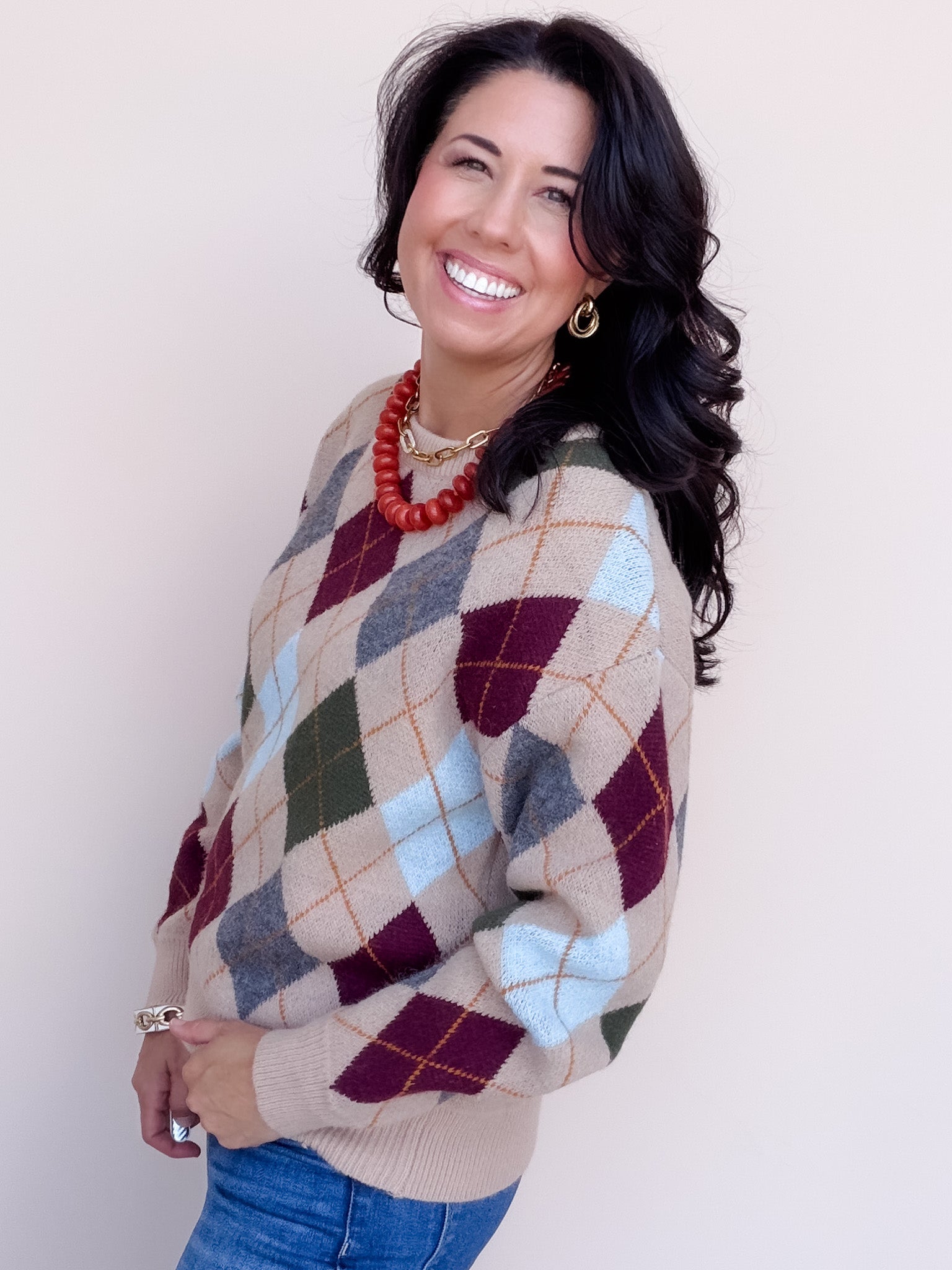 Argyle All Day Sweater