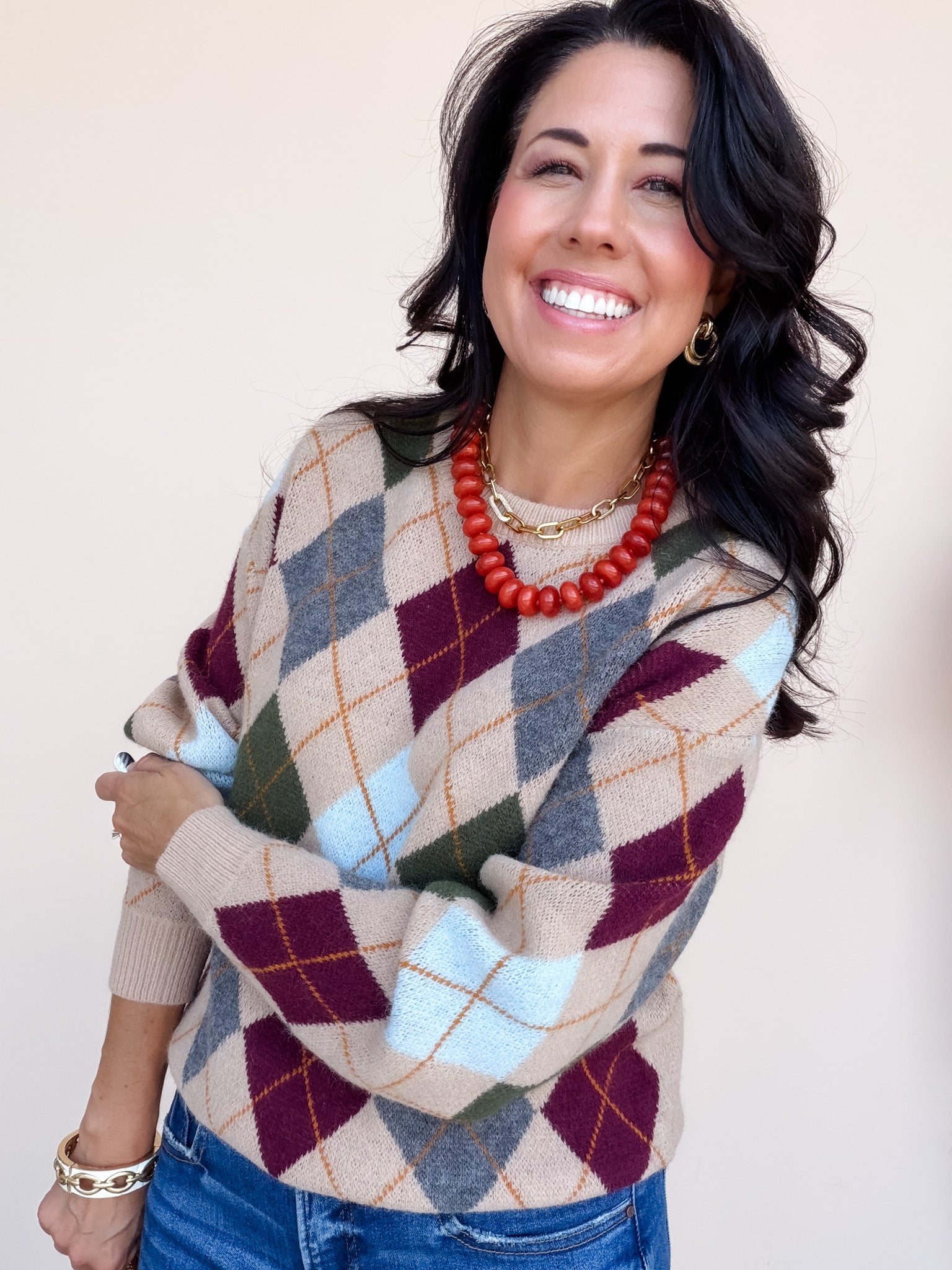 Argyle All Day Sweater