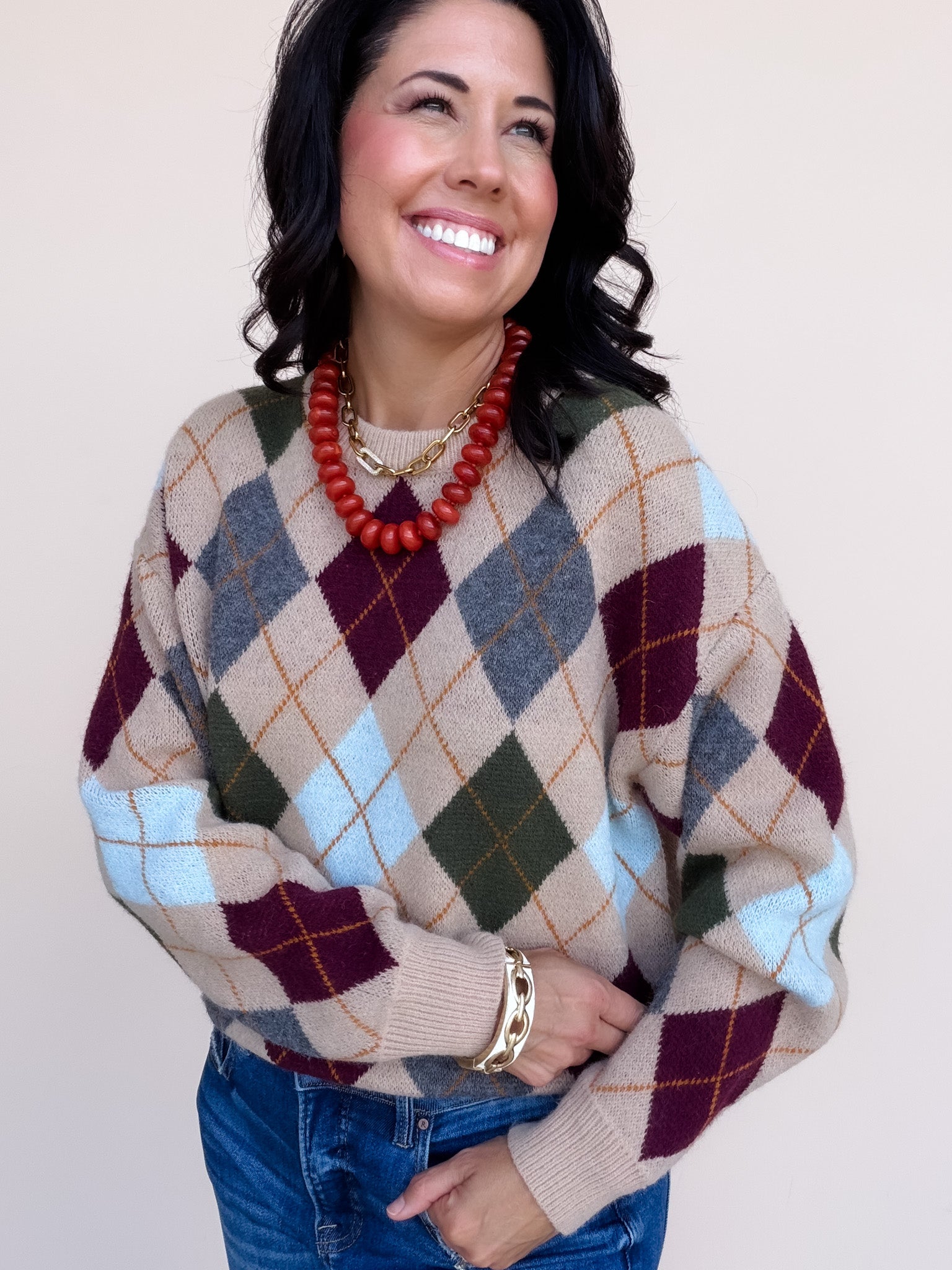 Argyle All Day Sweater