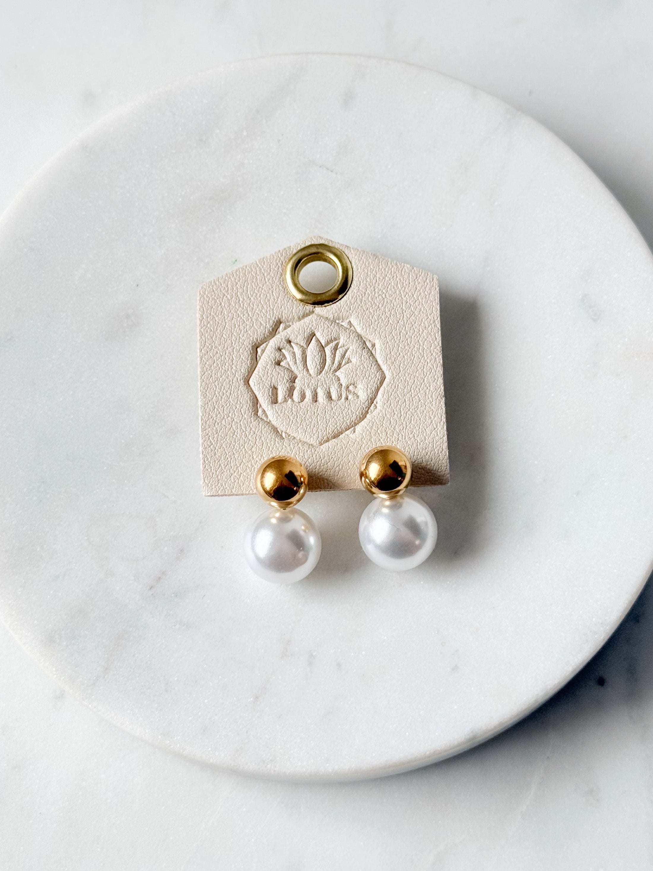 Gold Waterproof Earrings | Lotus Jewelry