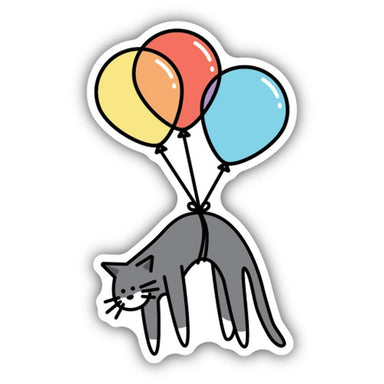 Balloon Cat Sticker - Vintage Soul