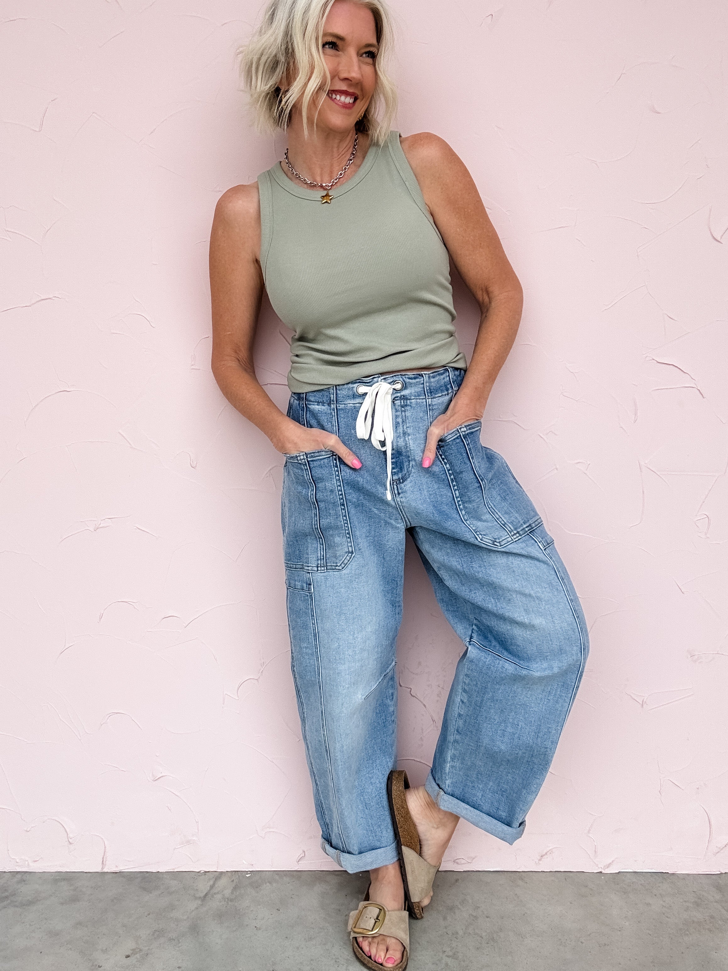 Parallel Lines Barrel Jeans