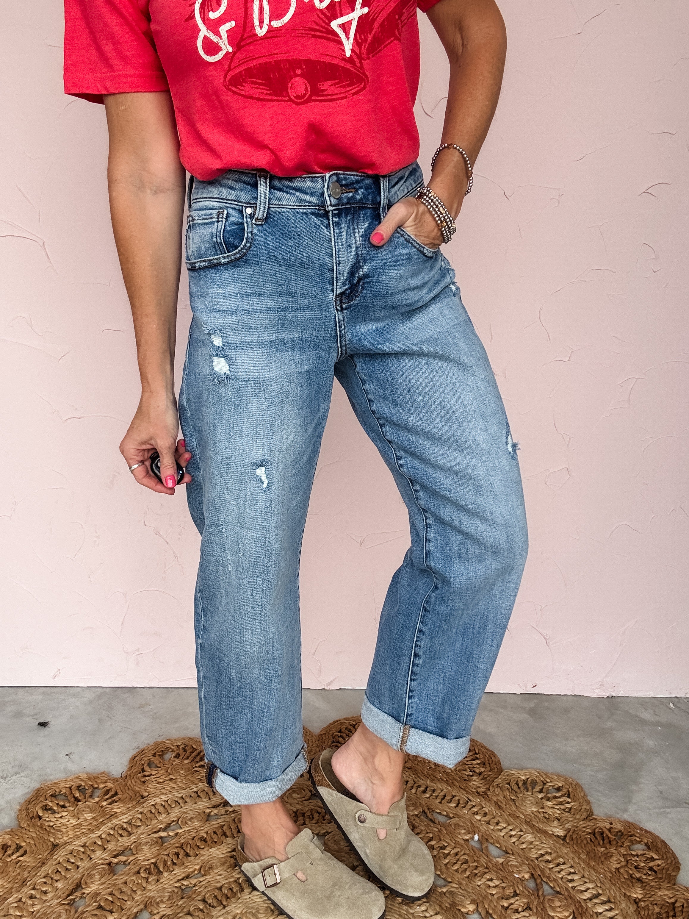 Easy Motion Barrel Jeans