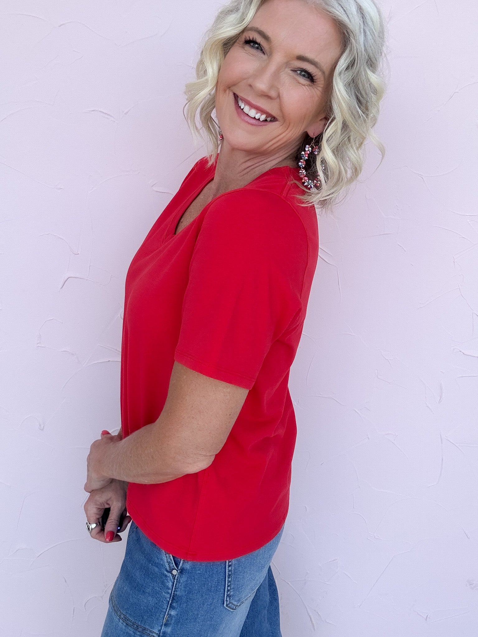 Smitten Cherry Basic Tee
