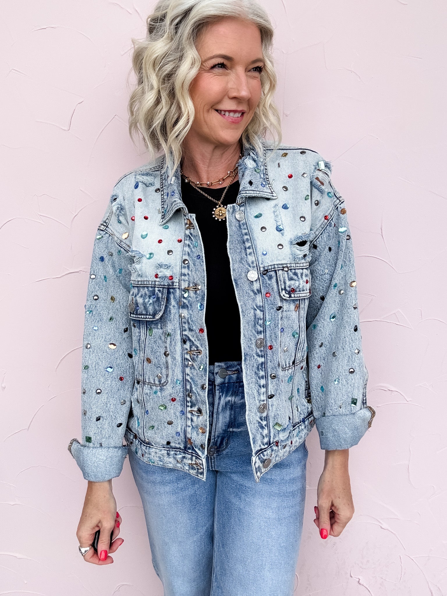 Dazzle Me Denim Jacket