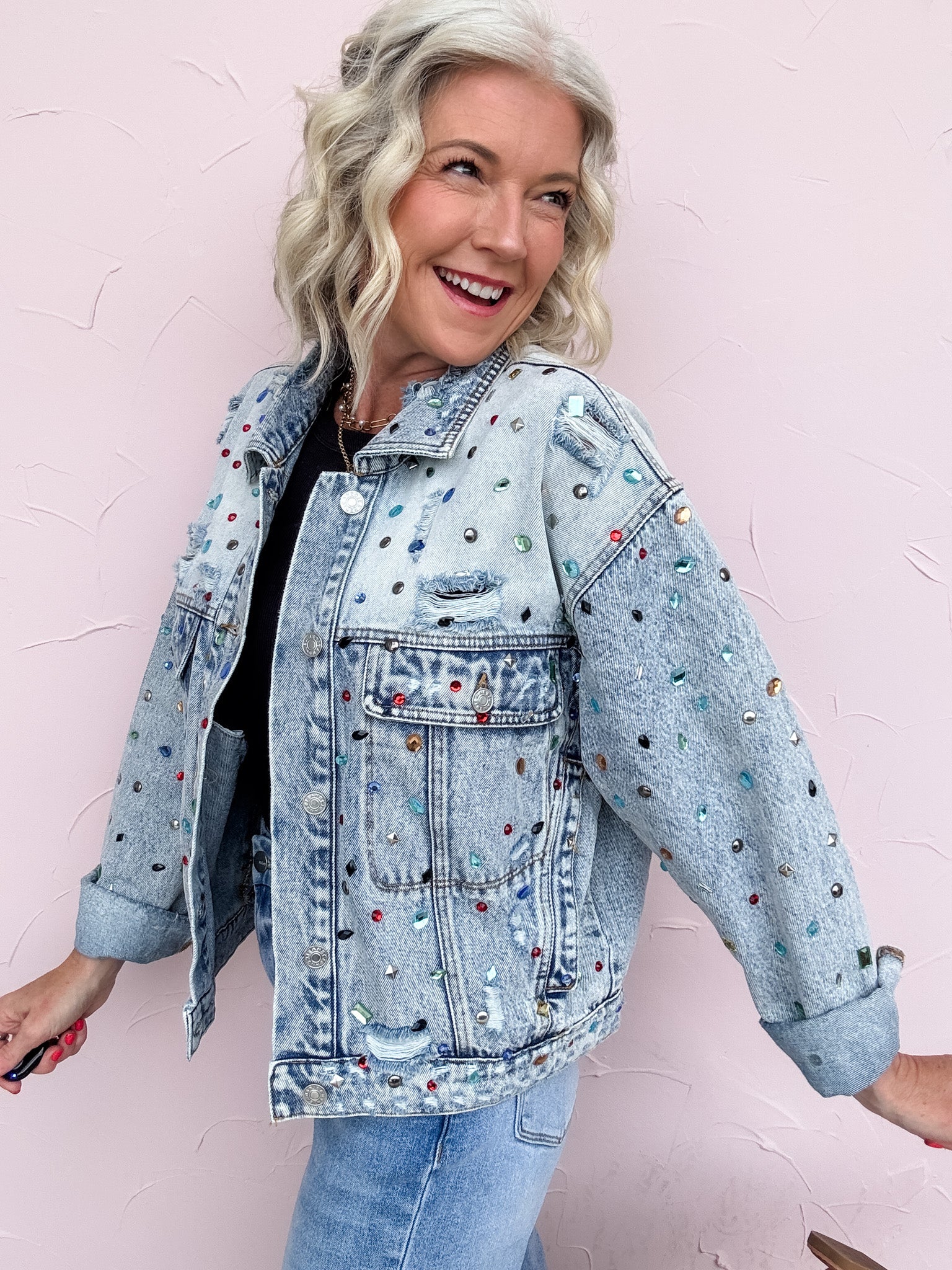 Dazzle Me Denim Jacket