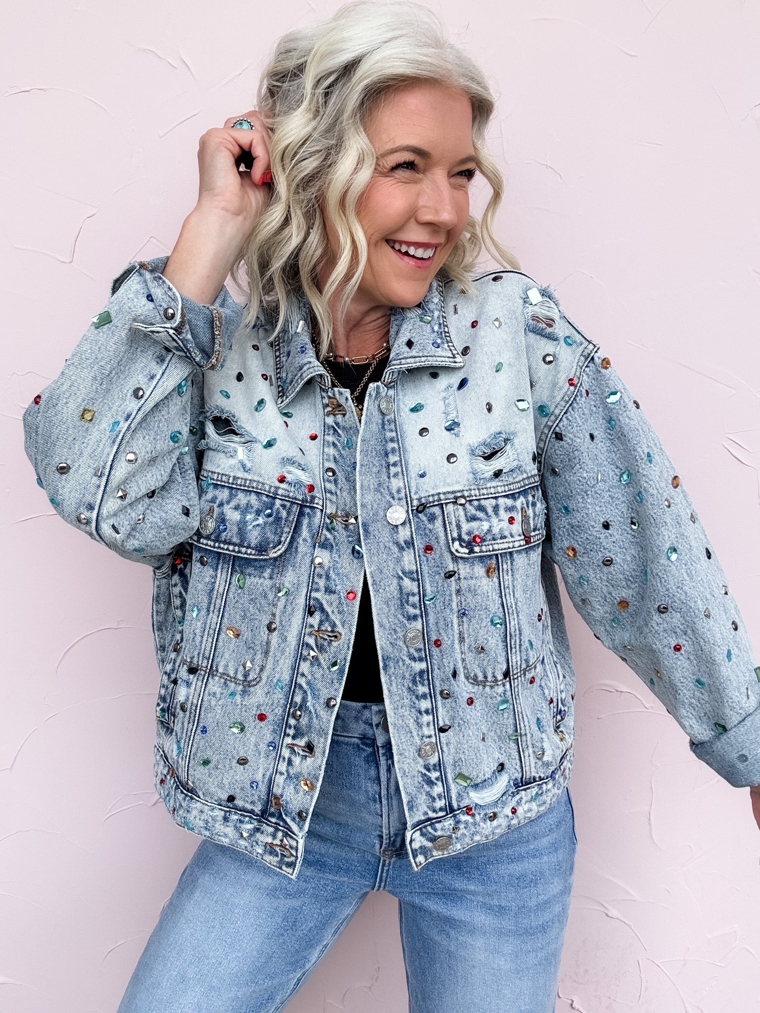 Dazzle Me Denim Jacket