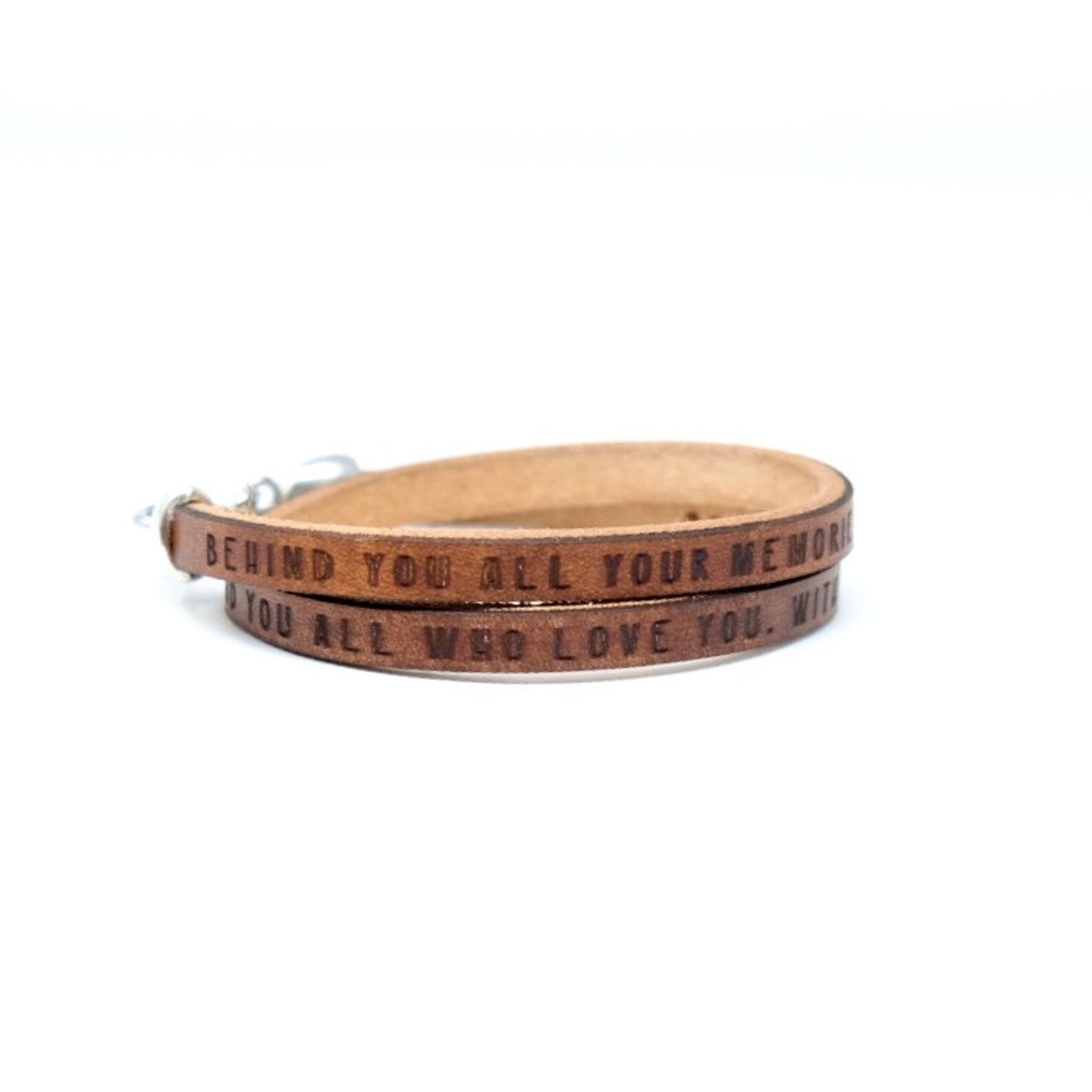 Behind You Are All Your Memories Leather Bracelet