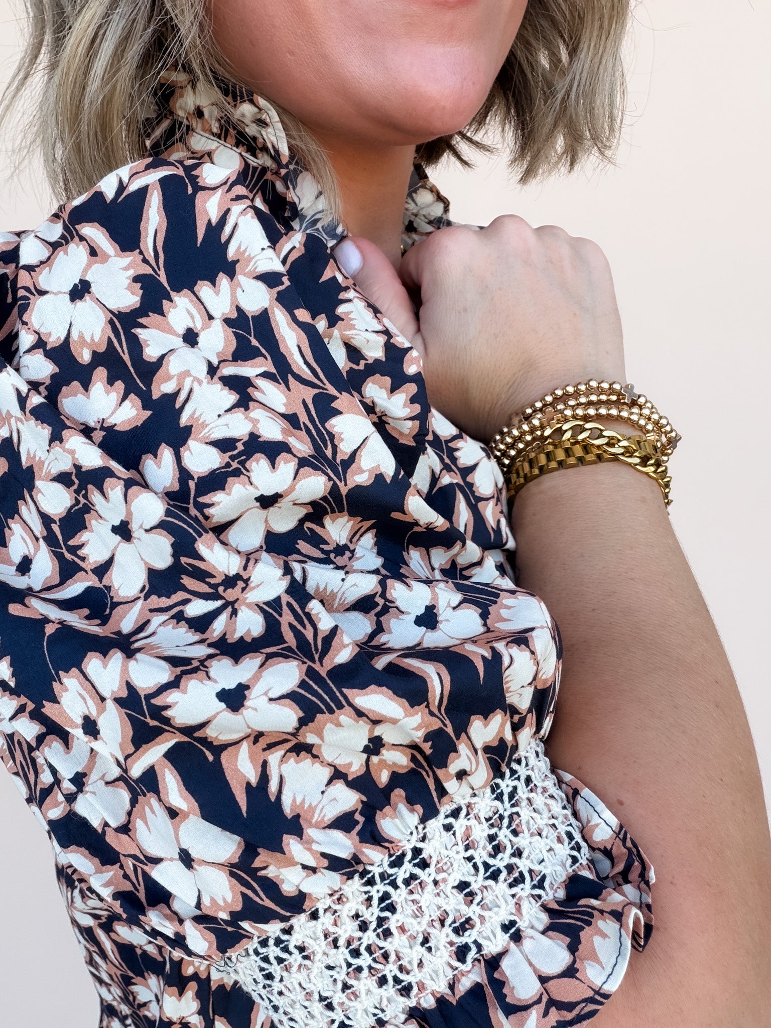 Midnight Daisy Top