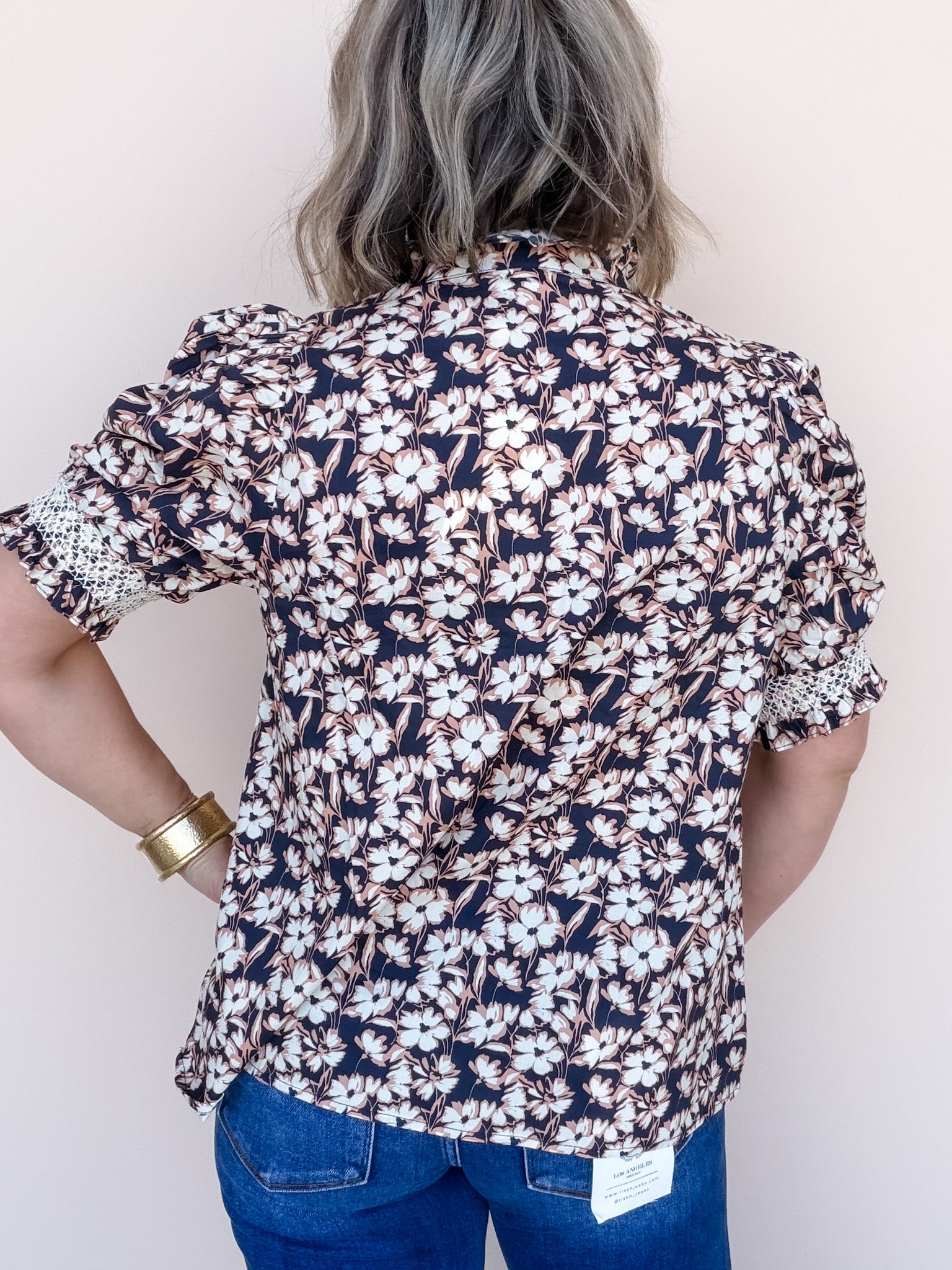 Midnight Daisy Top