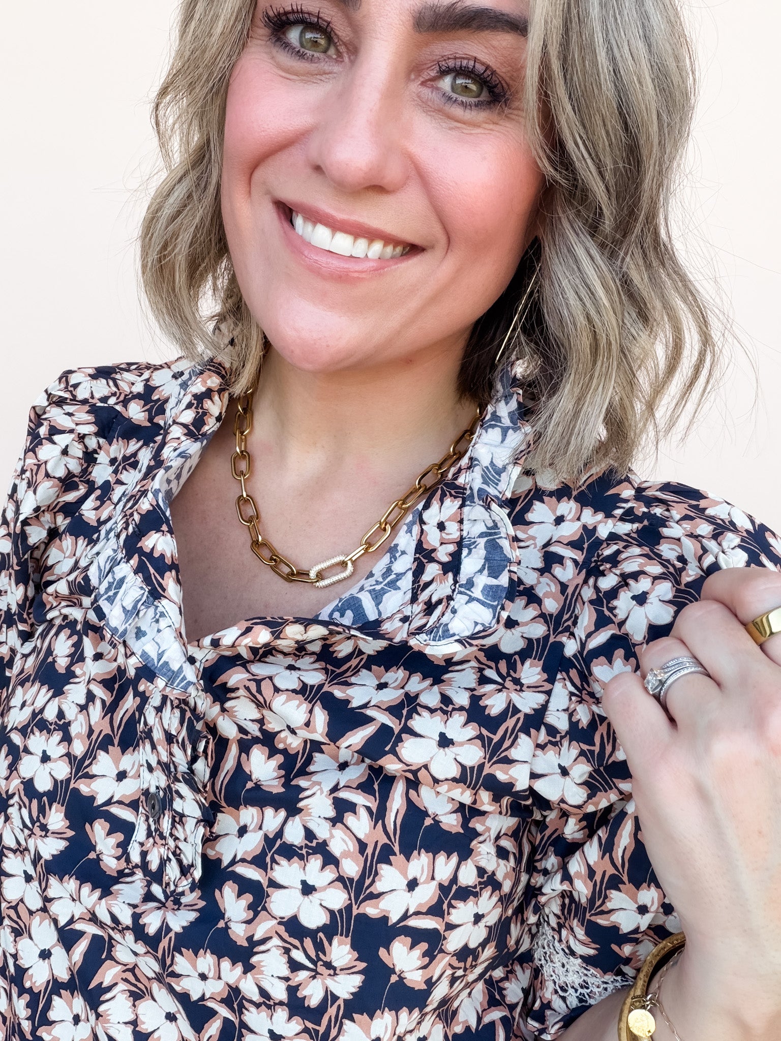 Midnight Daisy Top