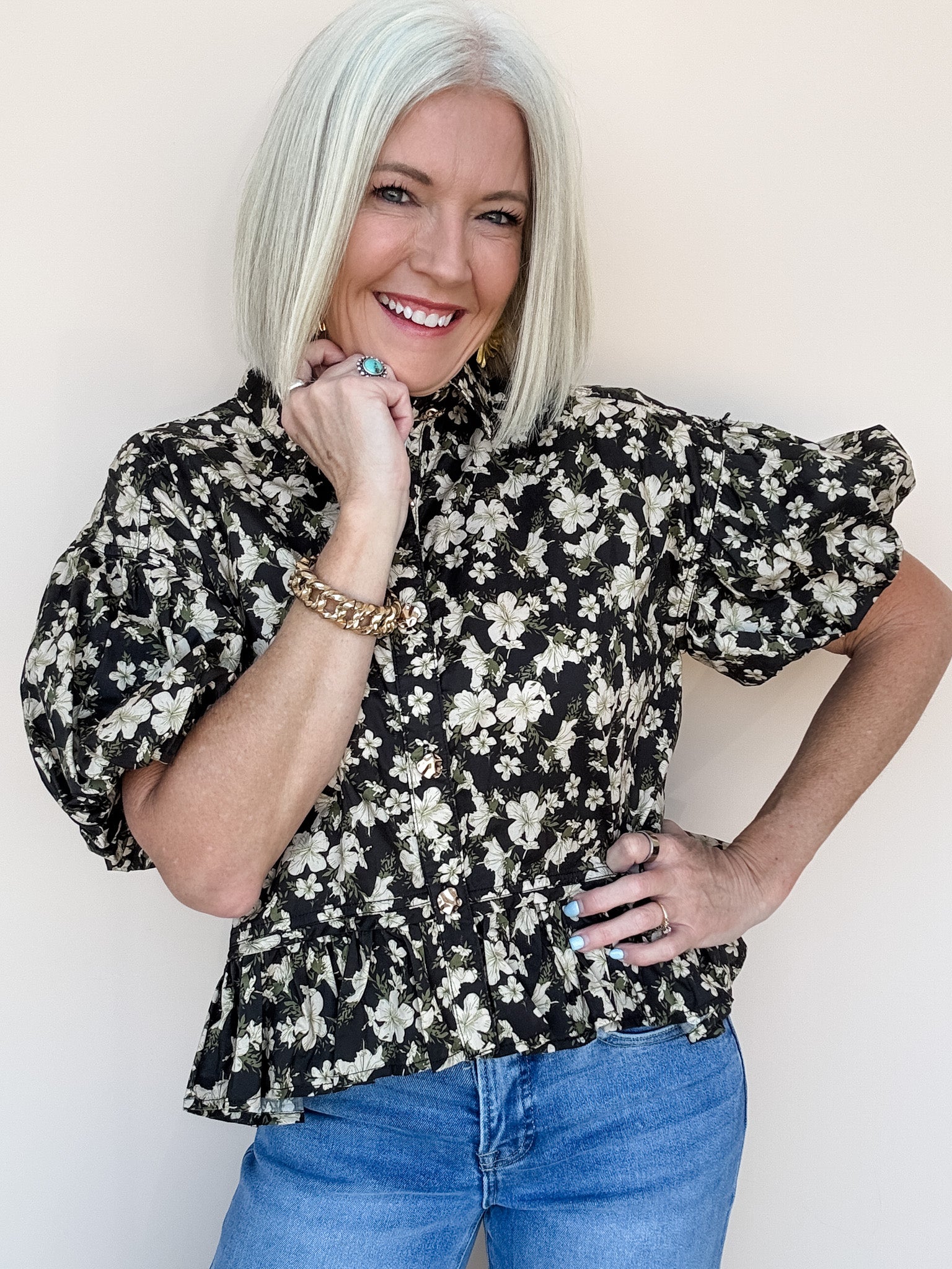 Gilded Garden Top