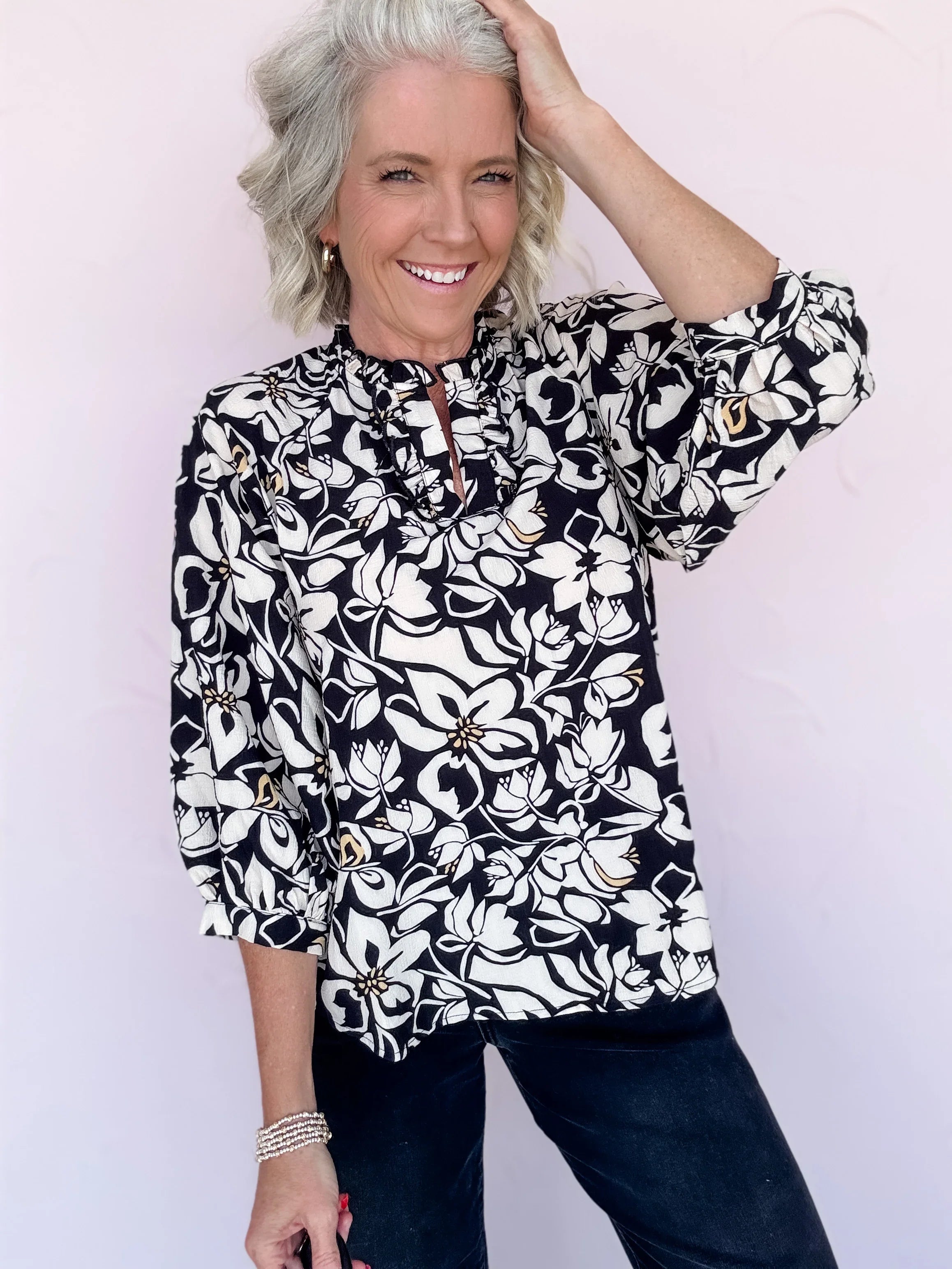 Ink & Ivory Top - FINAL SALE