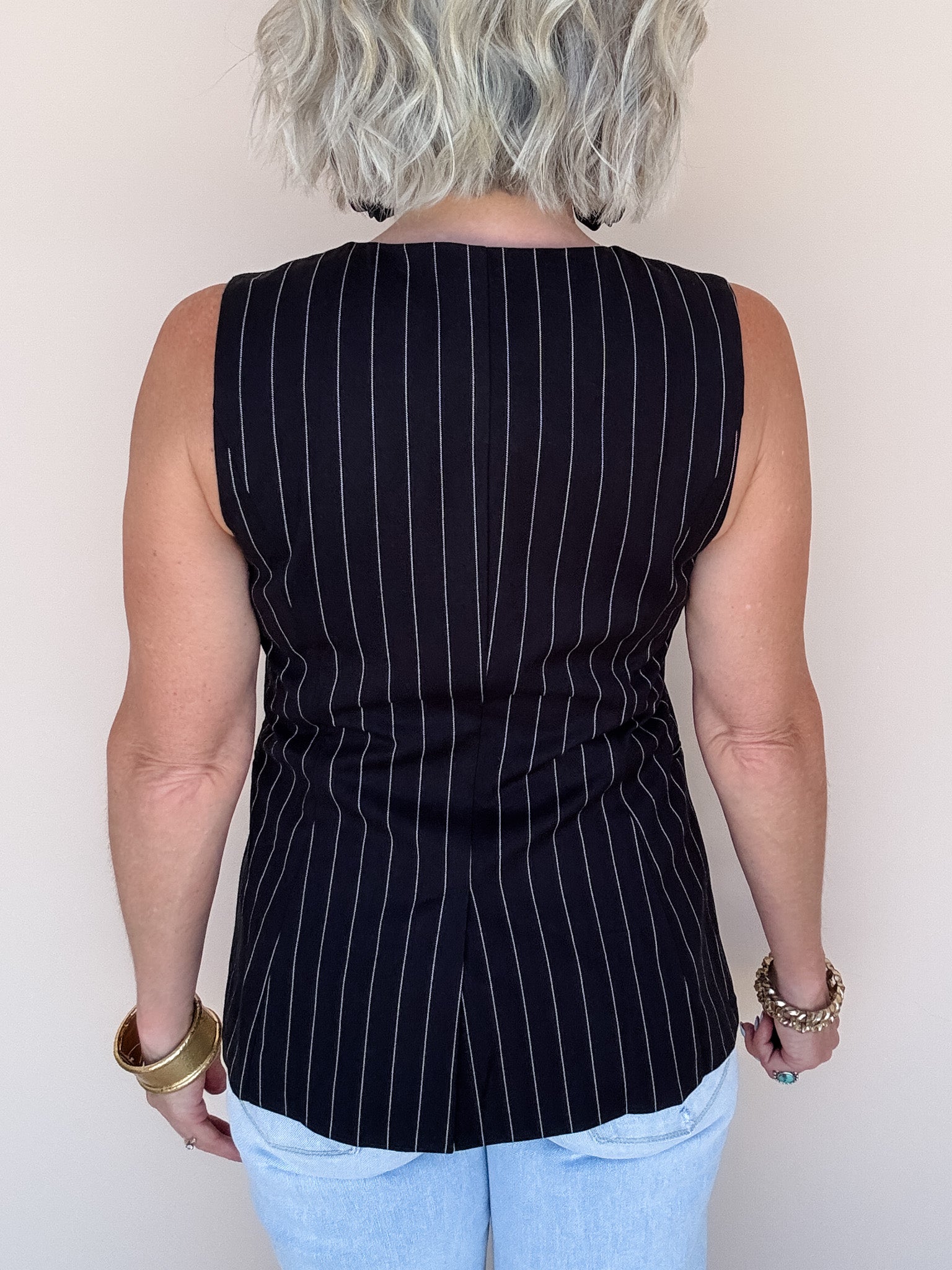 Kennedy Pinstripe Vest