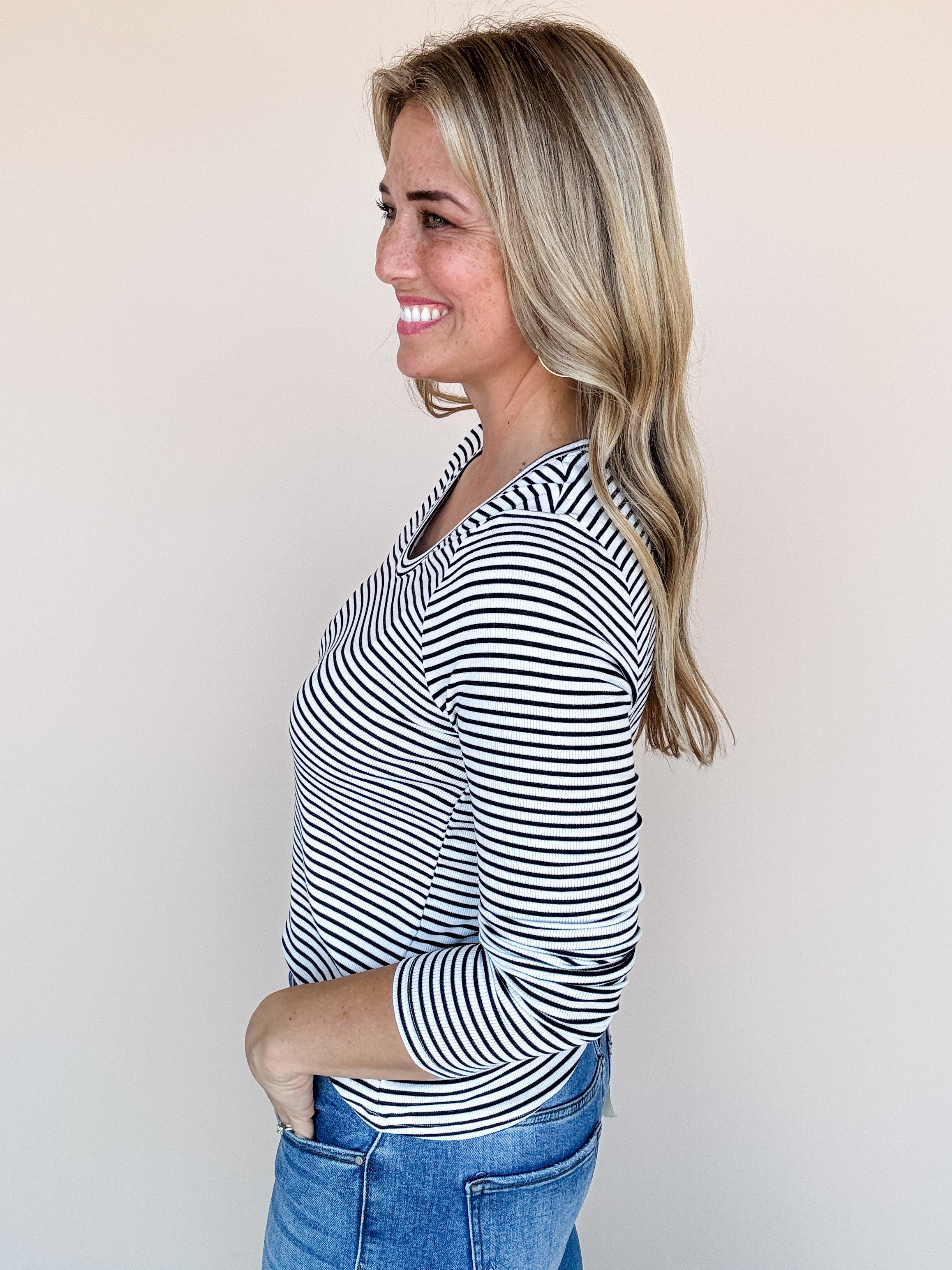 Luxe Striped Top