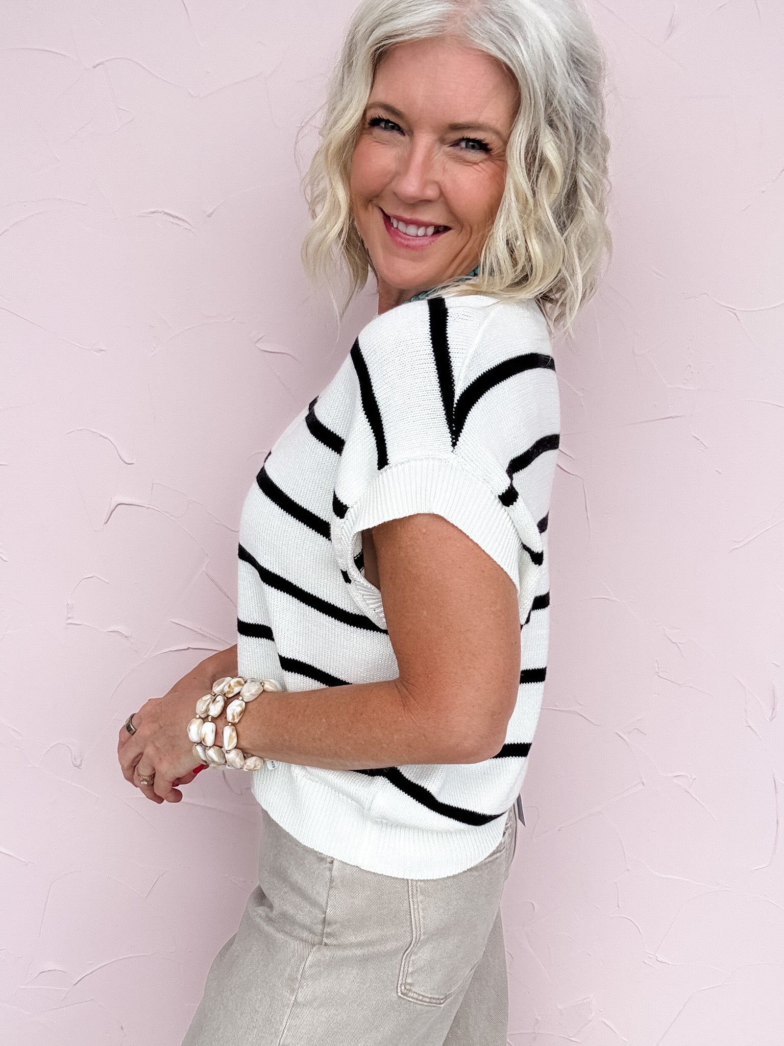 Sage Horizon Knit Top