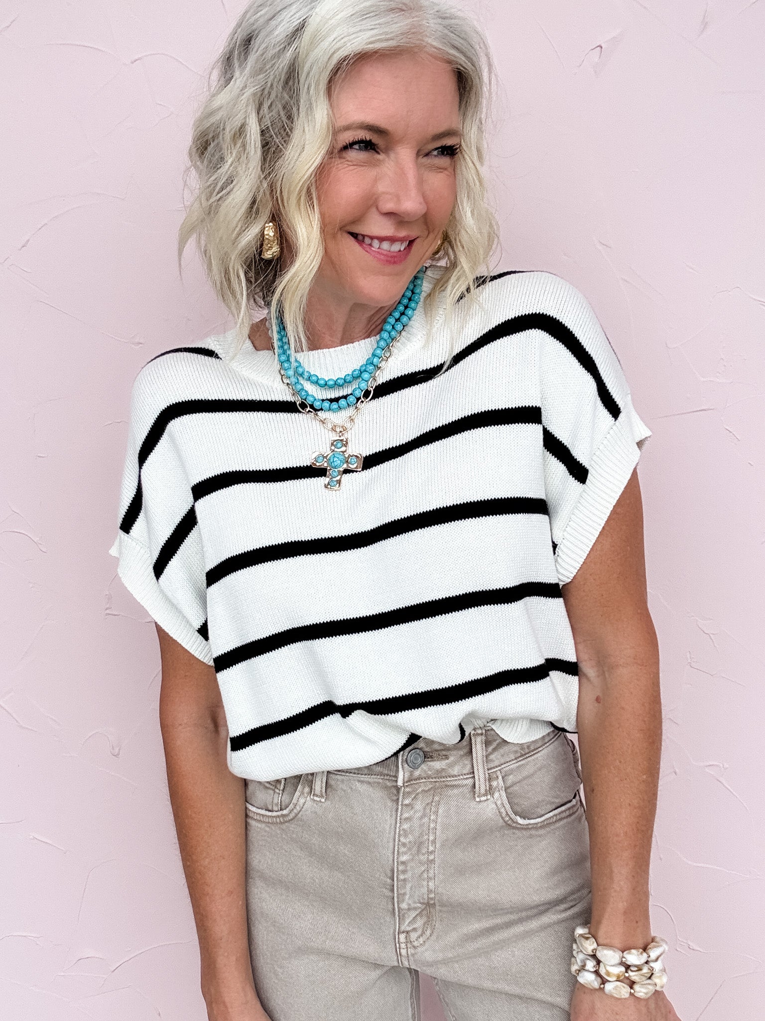 Sage Horizon Knit Top