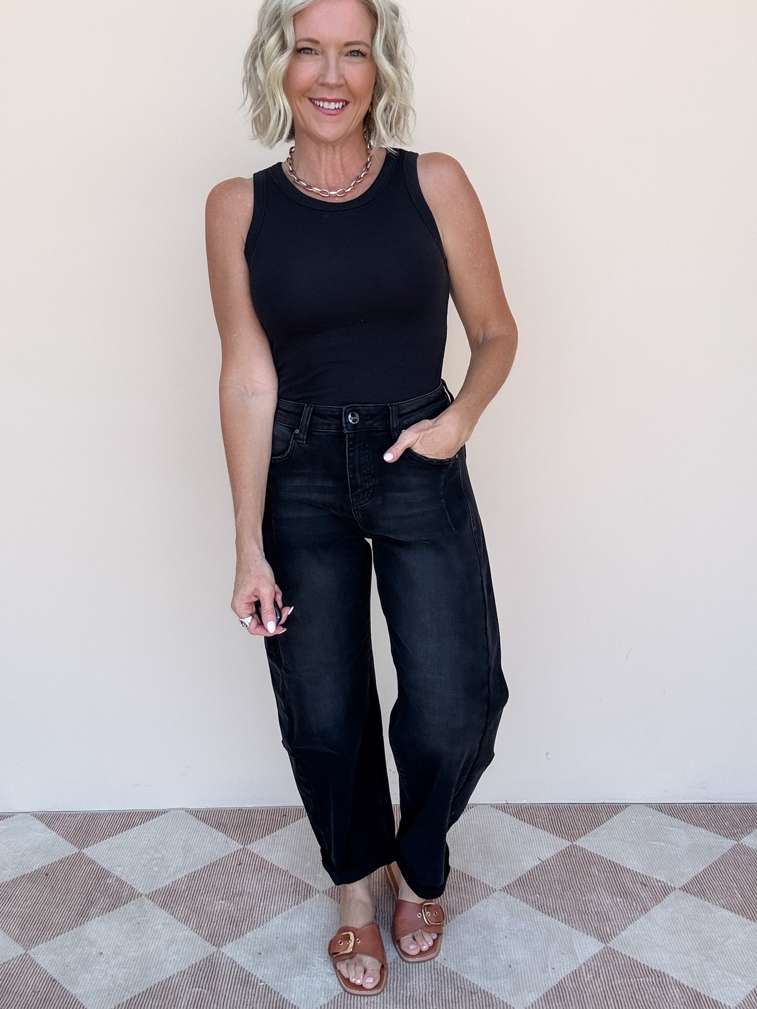 Blackout Barrel Jean