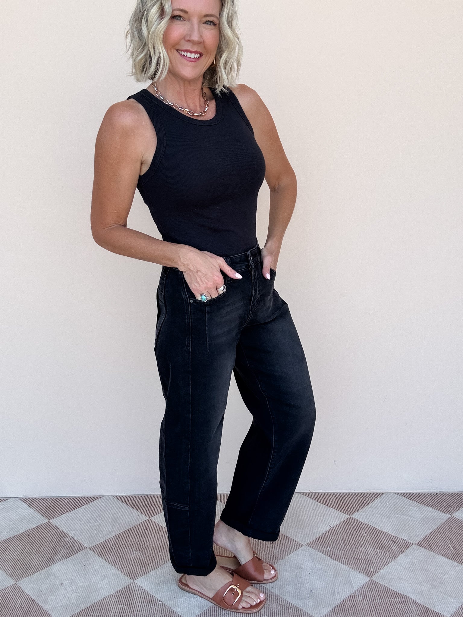 Blackout Barrel Jean