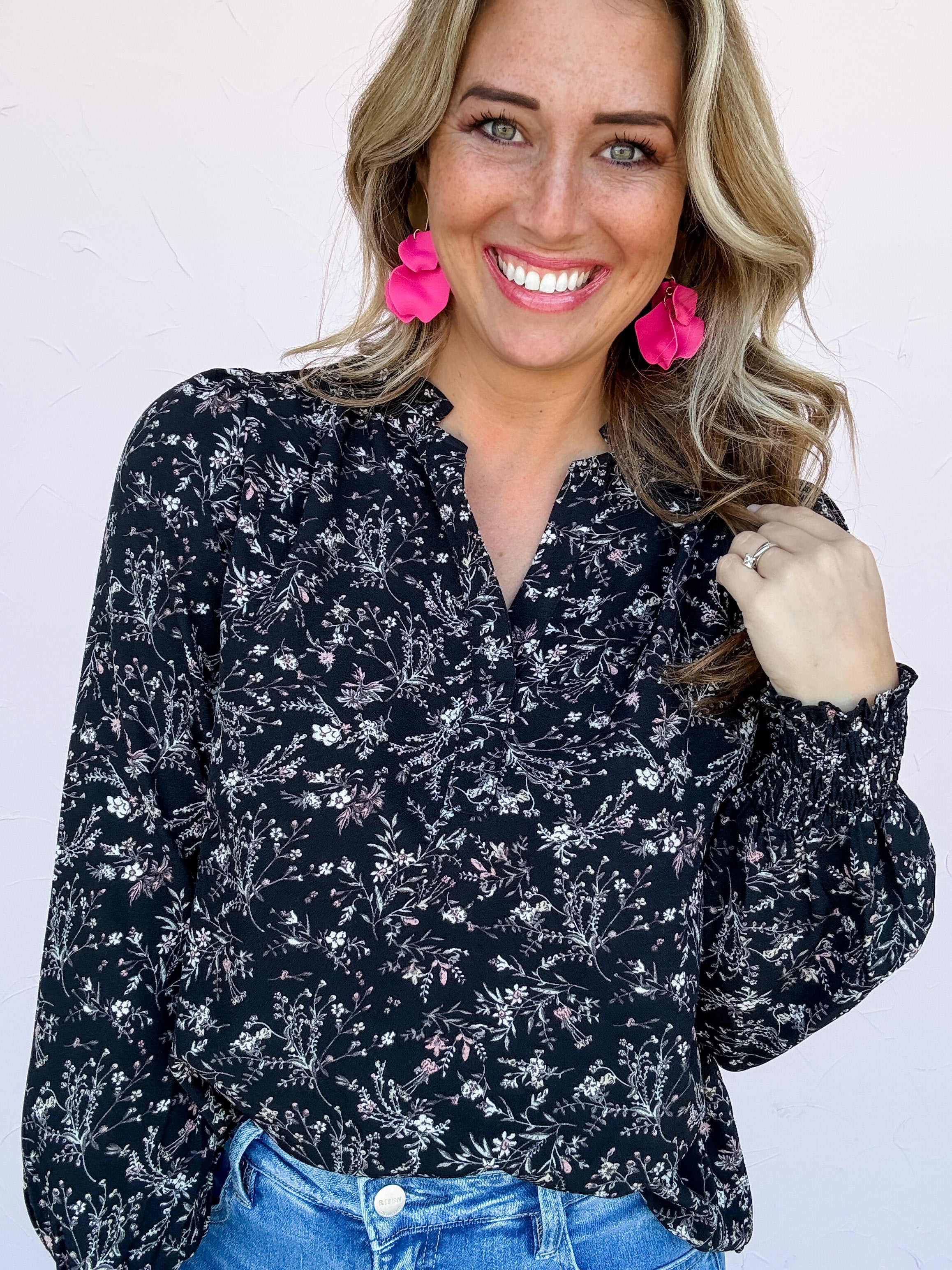 Whispered Blooms Top